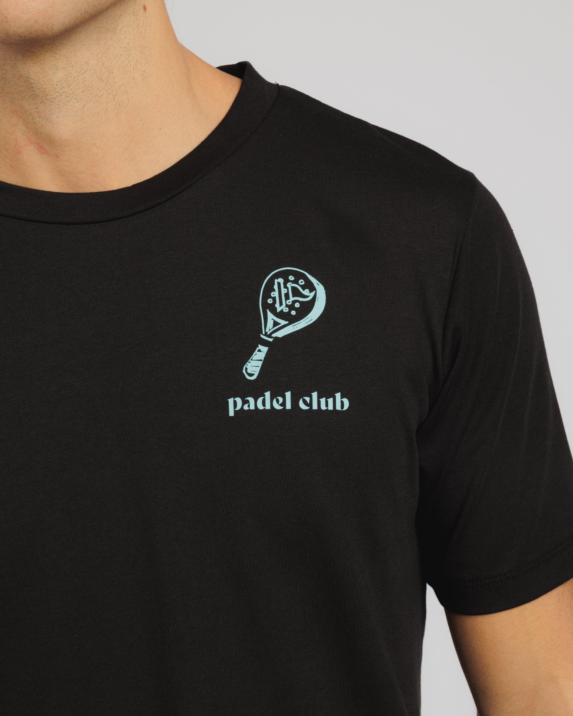 Padel Club Tee Black/Aruba