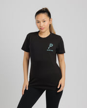 Padel Club Tee Black/Aruba Womens