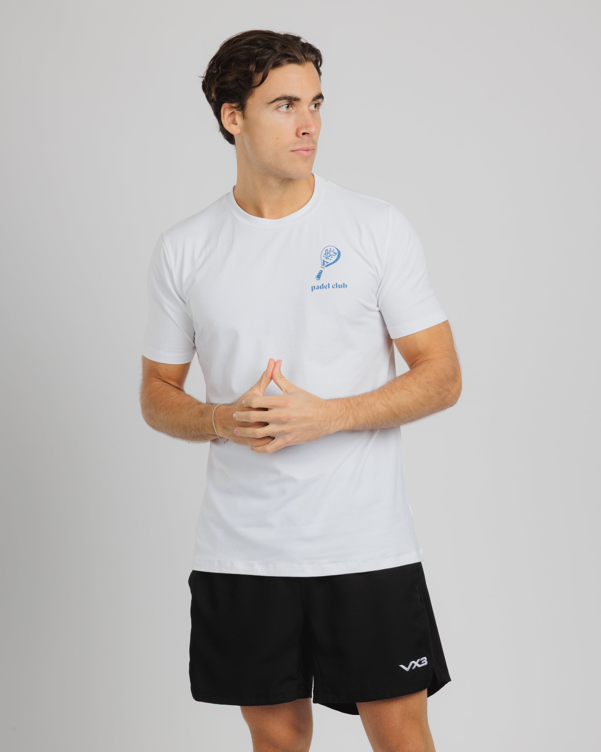 Padel Club Tee White/Denim