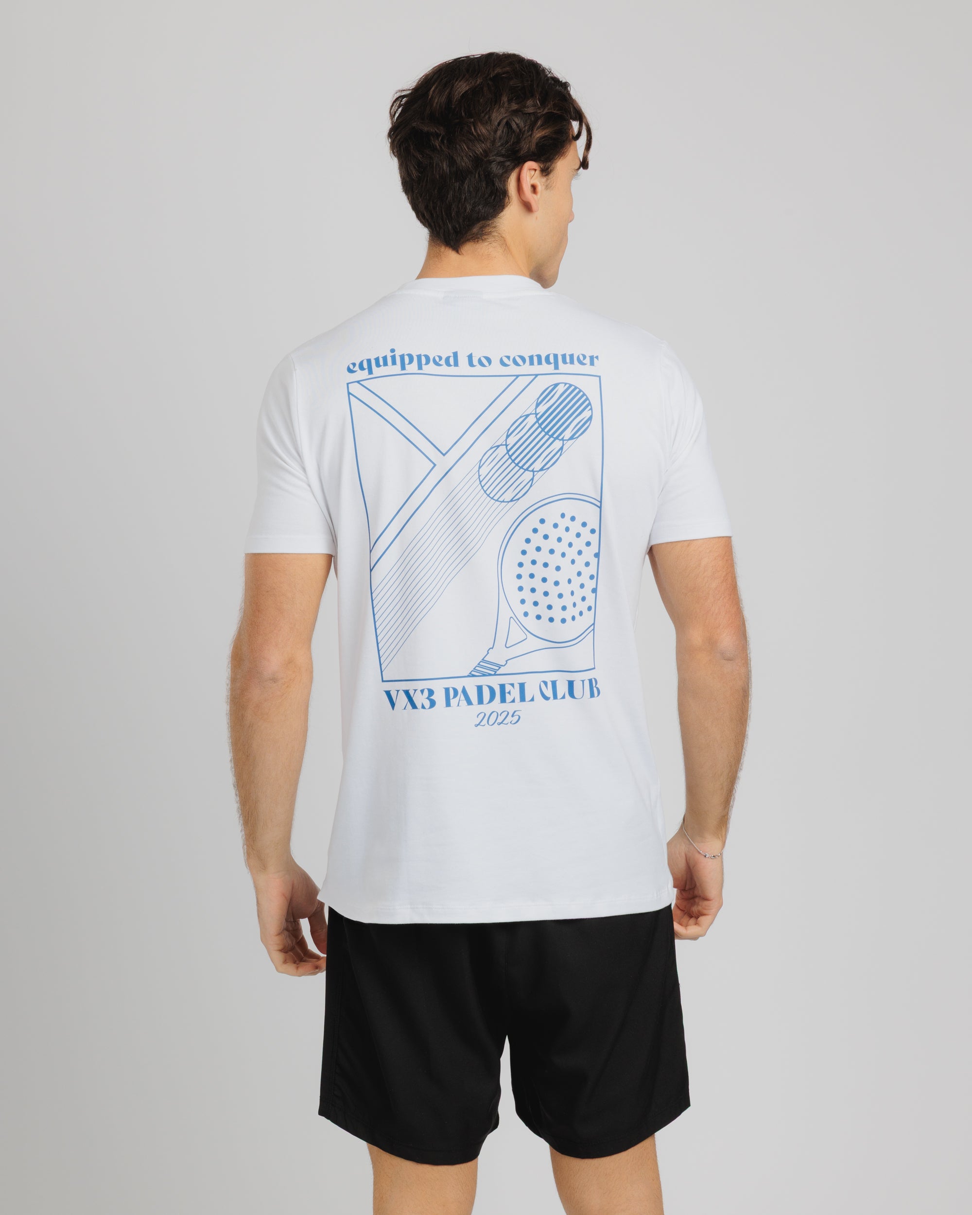 Padel Club Tee White/Denim