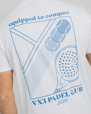 Padel Club Tee White/Denim