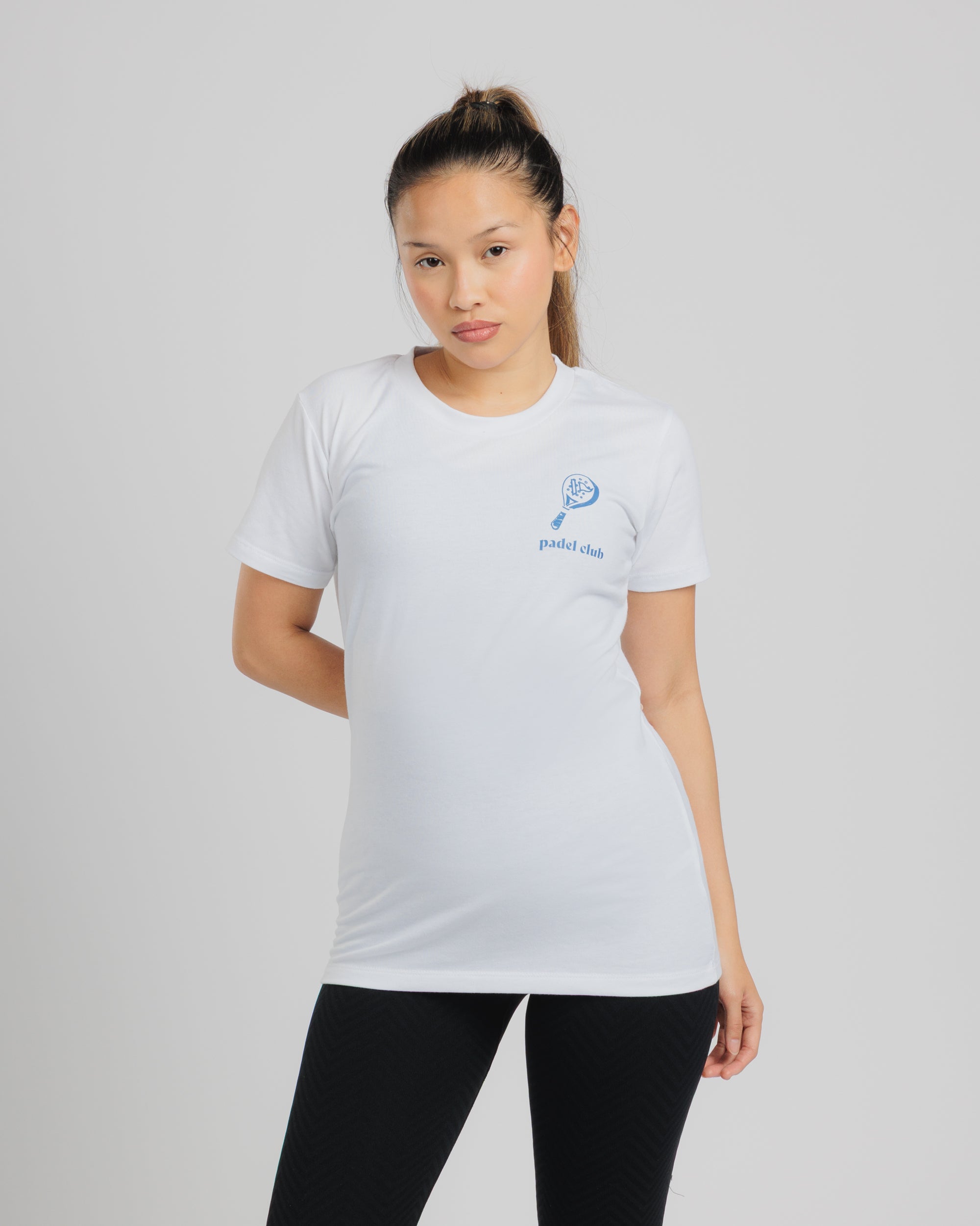 Padel Club Tee White/Denim Womens