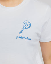 Padel Club Tee White/Denim Womens