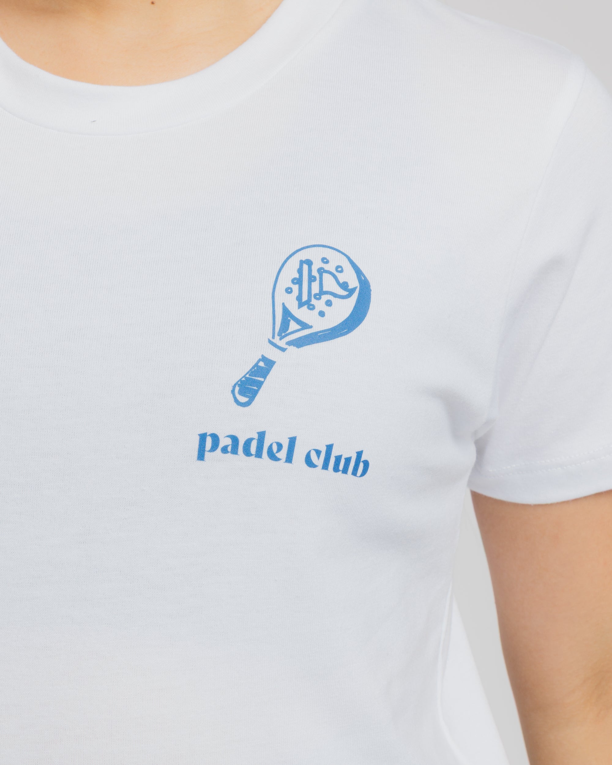 Padel Club Tee White/Denim Womens