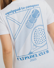 Padel Club Tee White/Denim Womens