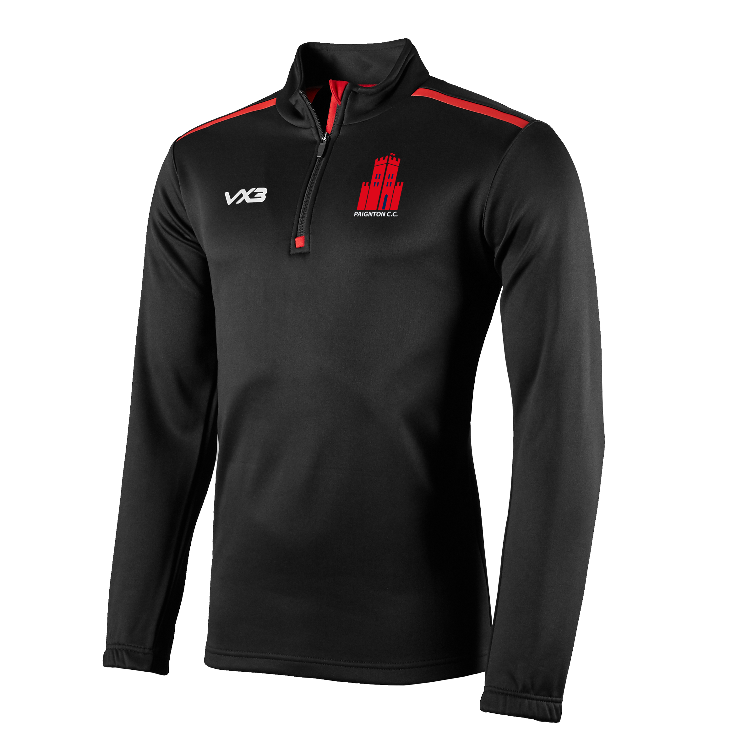 Paignton Cricket Club Fortis Youth Quarter Zip Sweat
