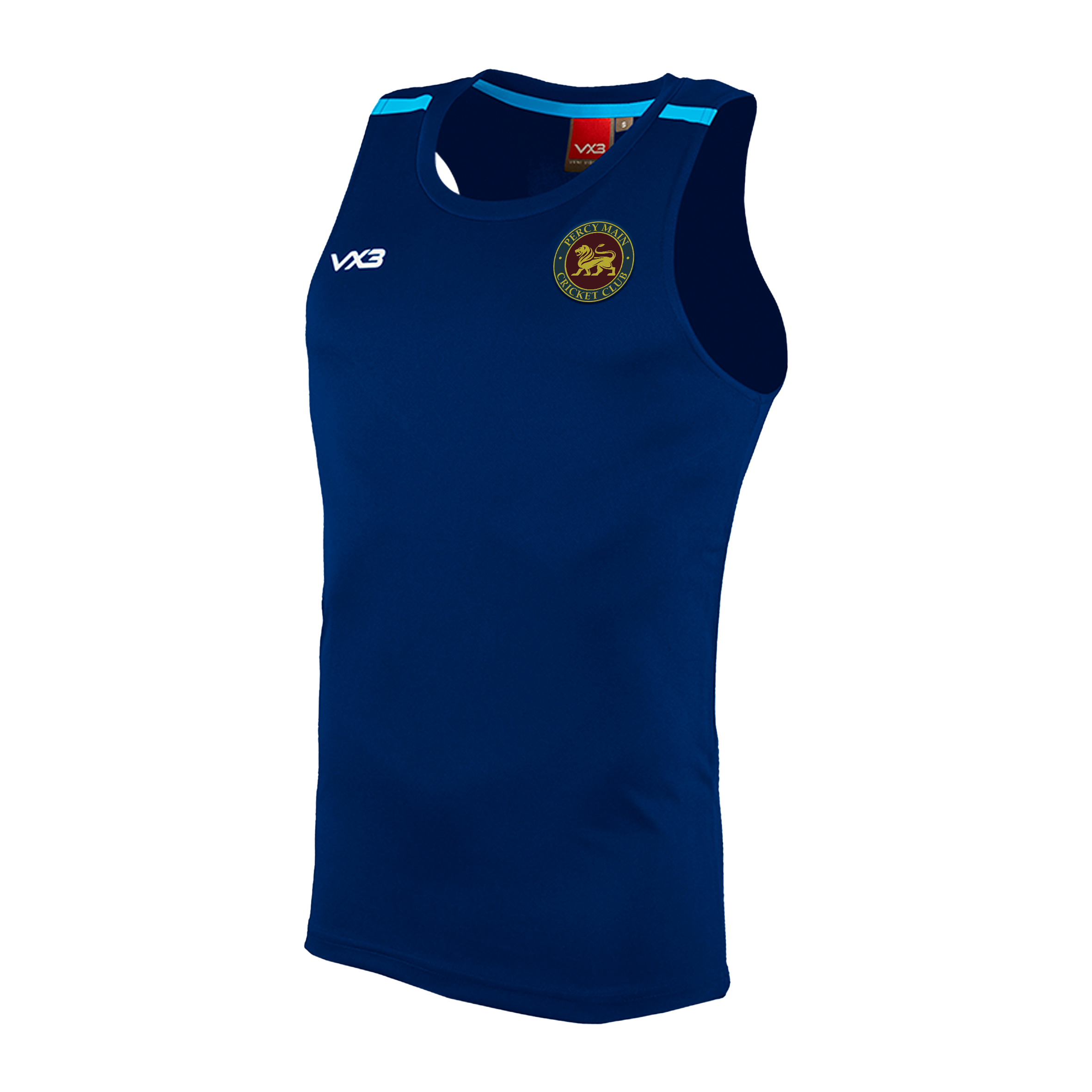 Percy Main Cricket Club Navy/Sky Fortis Vest
