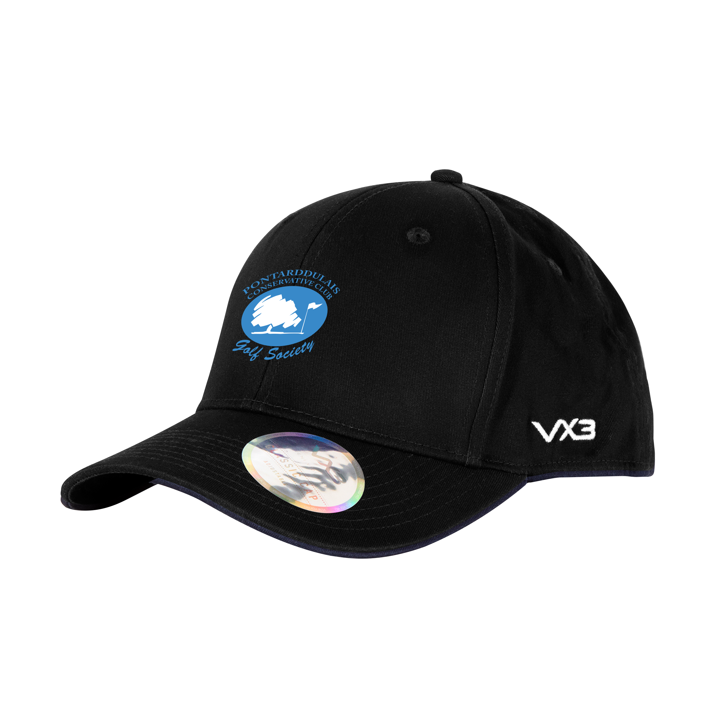 Pontarddulais Con Golf Society Classic Cap Black