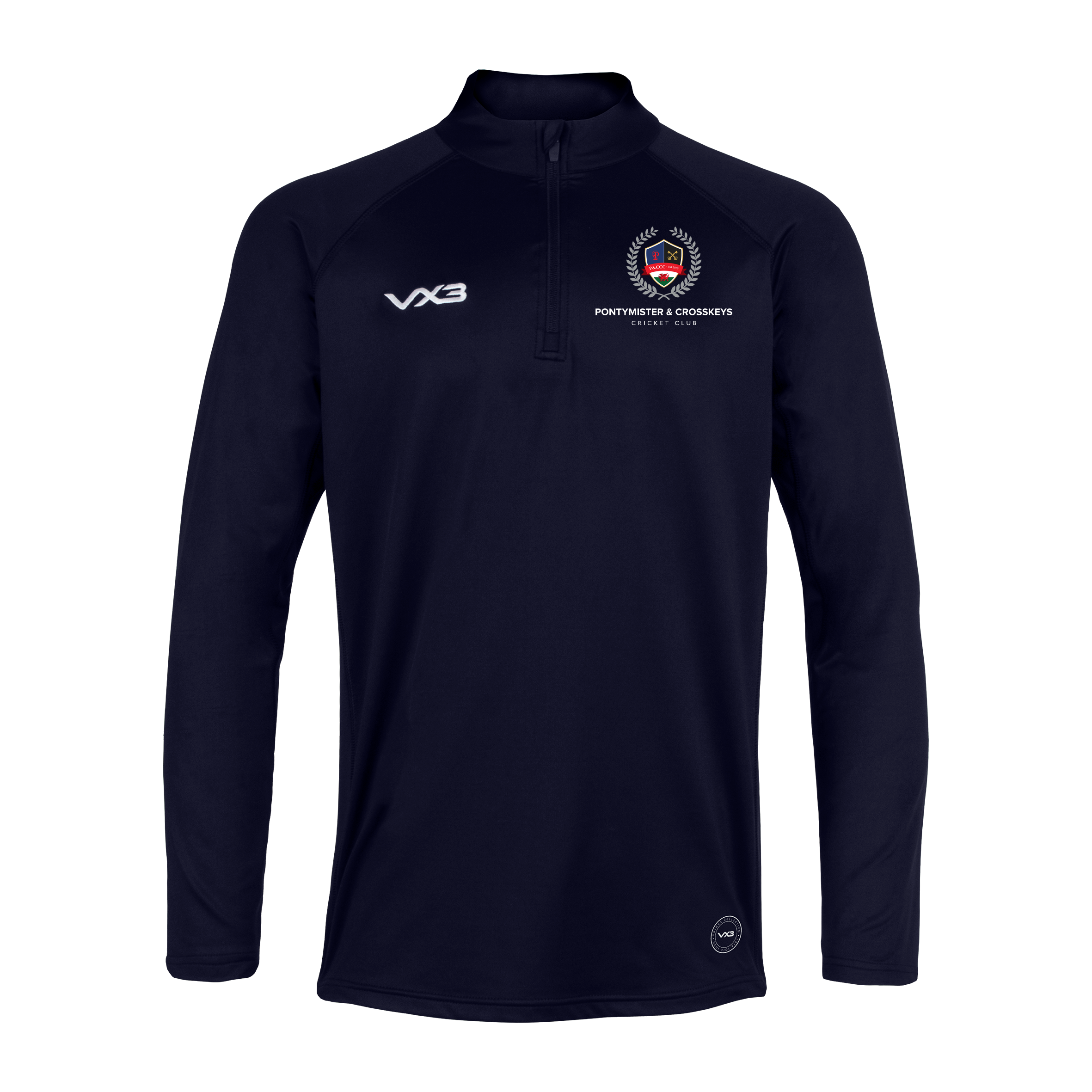 Pontymister and Crosskeys Cricket Club Primus Youth Quarter Zip