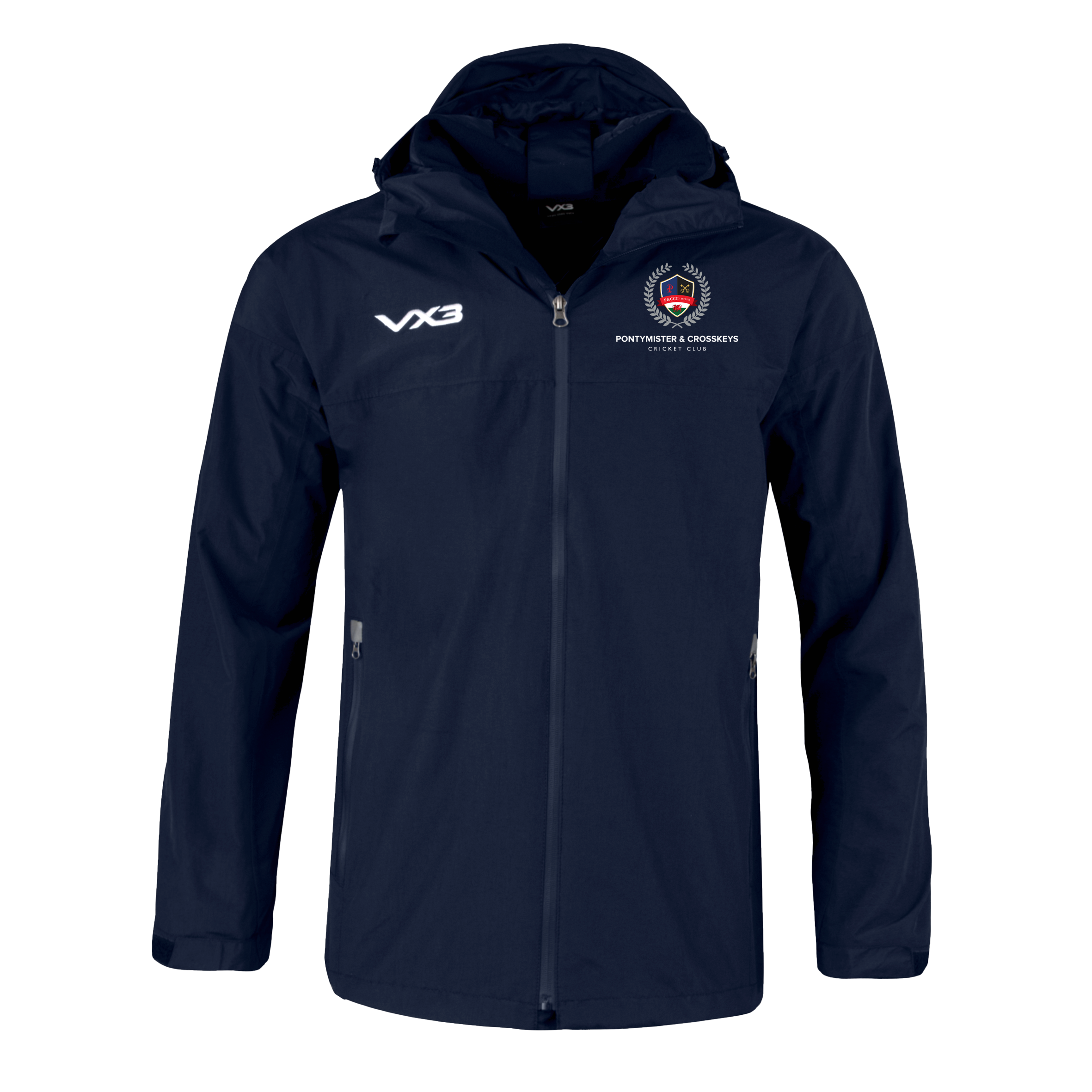 Pontymister and Crosskeys Cricket Club Protego Waterproof Jacket
