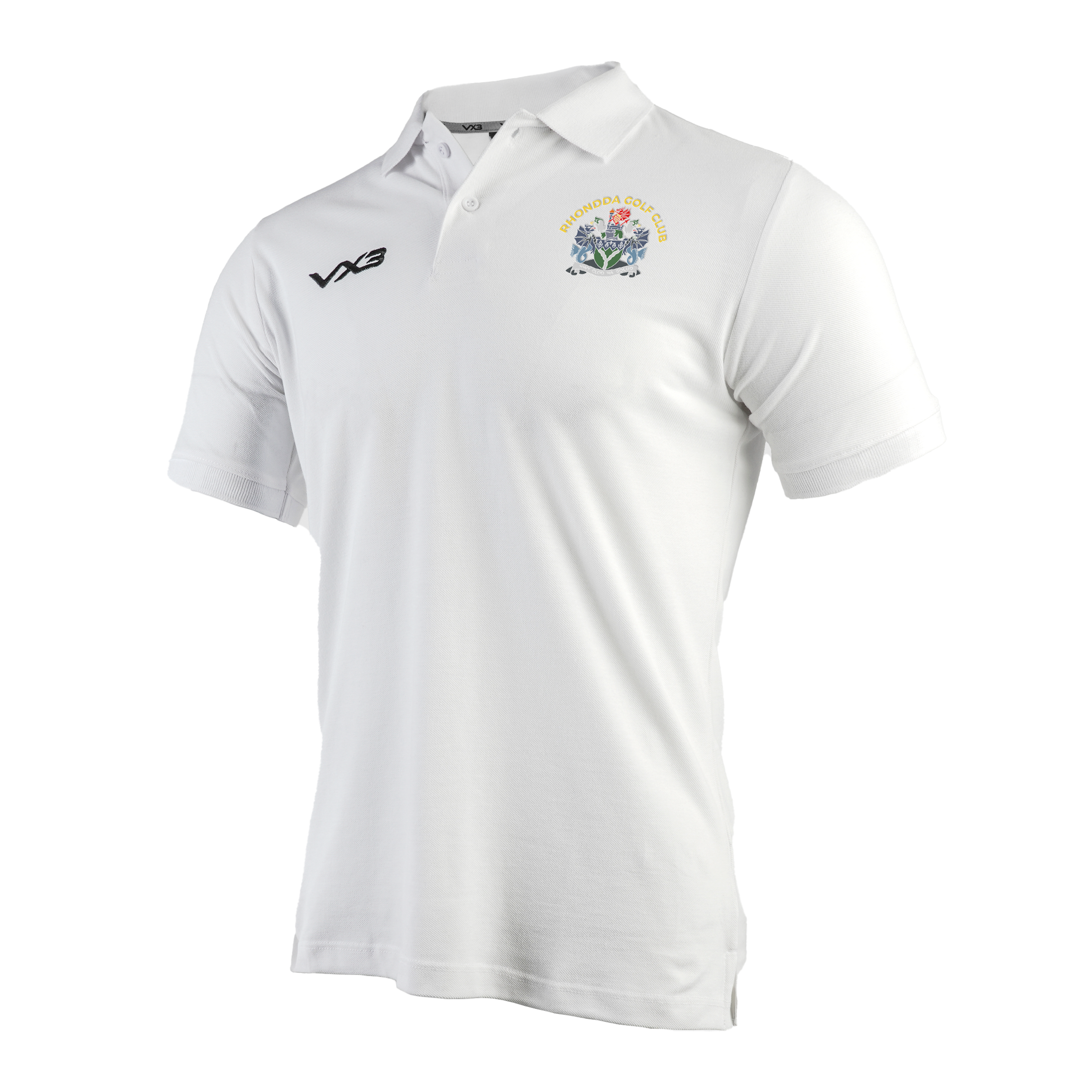 Rhondda Golf Club White Primus Polo Shirt