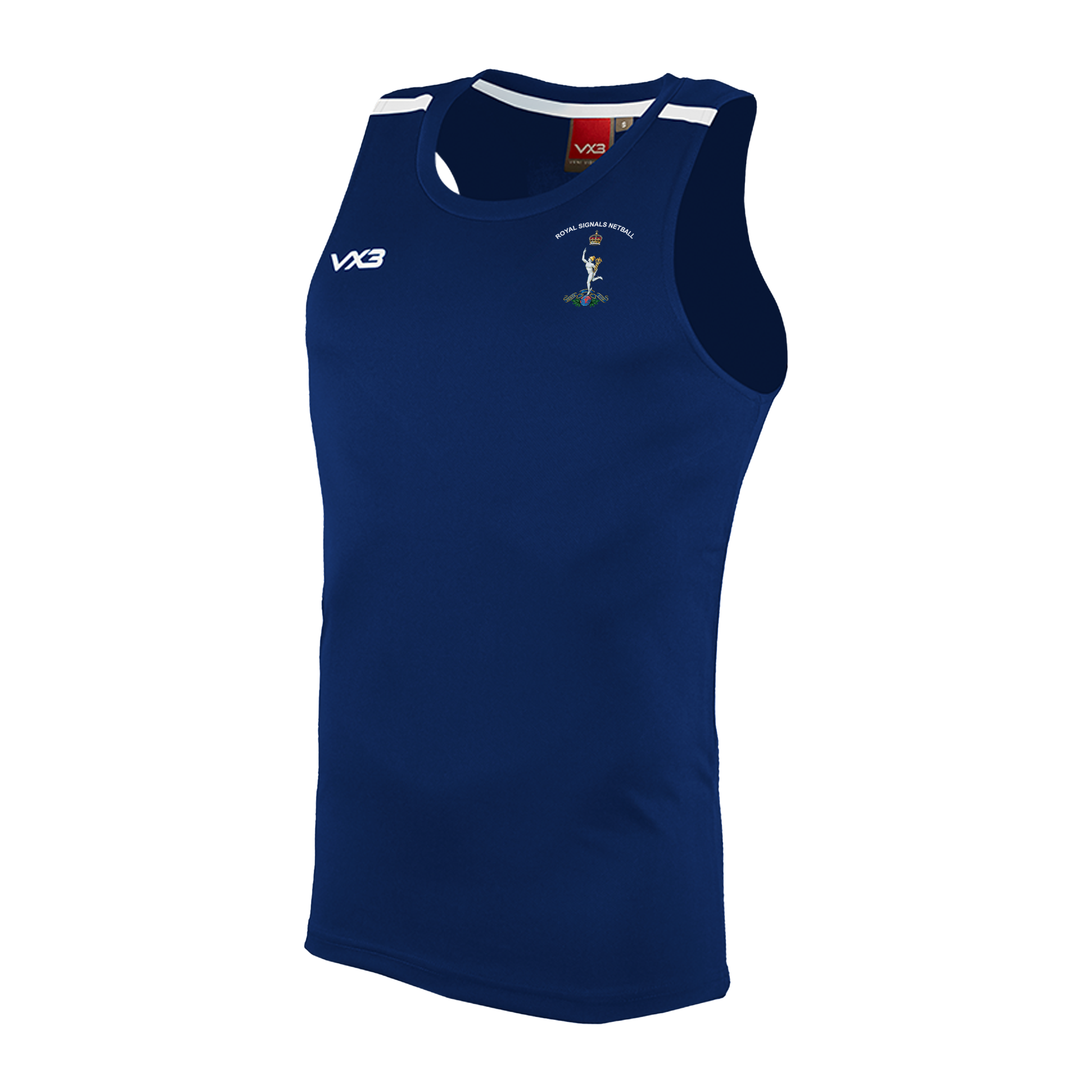 Royal Signals Netball Fortis Vest Navy/White