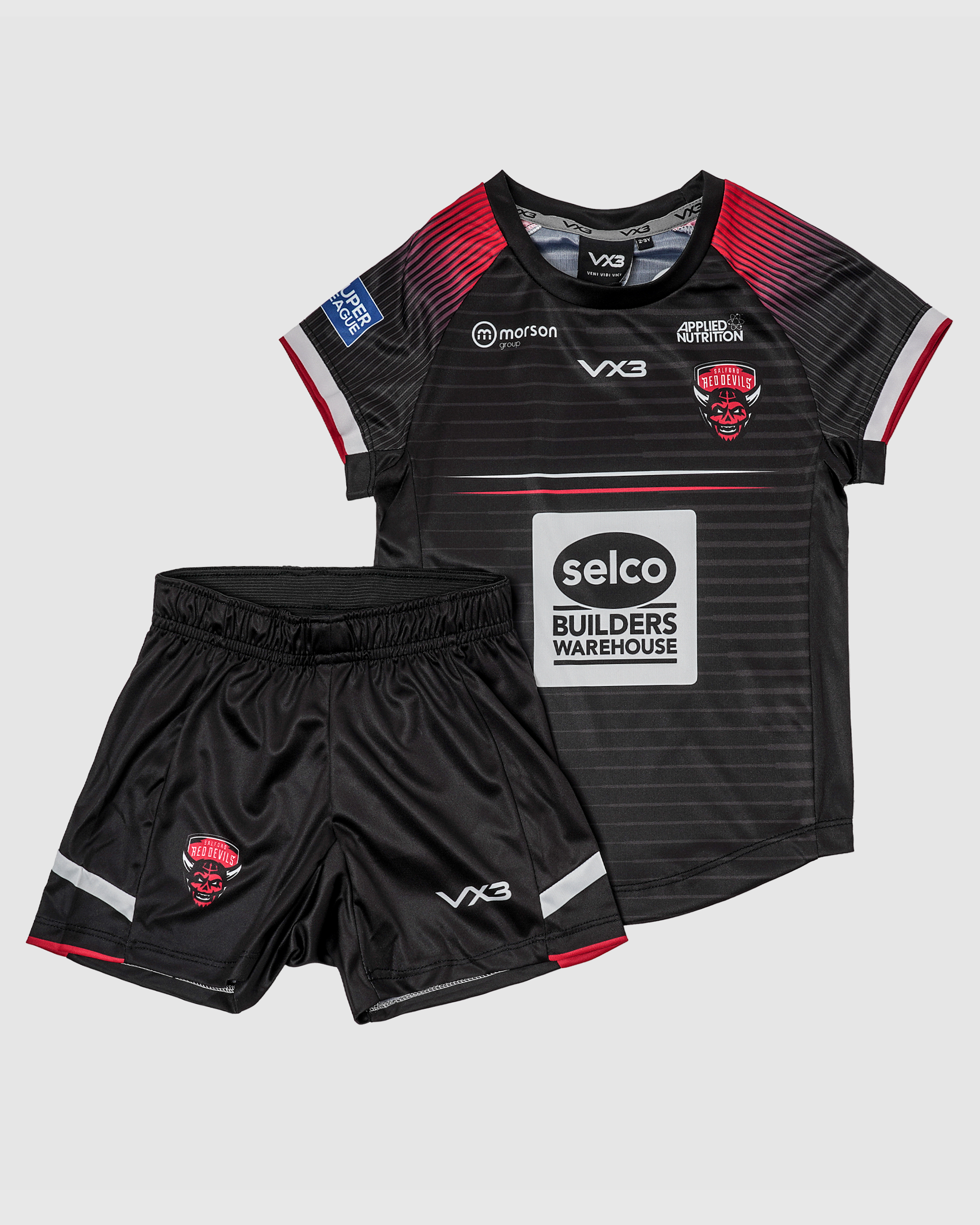 Salford Red Devils 2024 Replica Away Playing Kit Infant