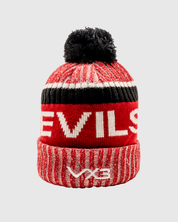 Salford Red Devils 2025 Marl Bobble Hat Red/Black/White