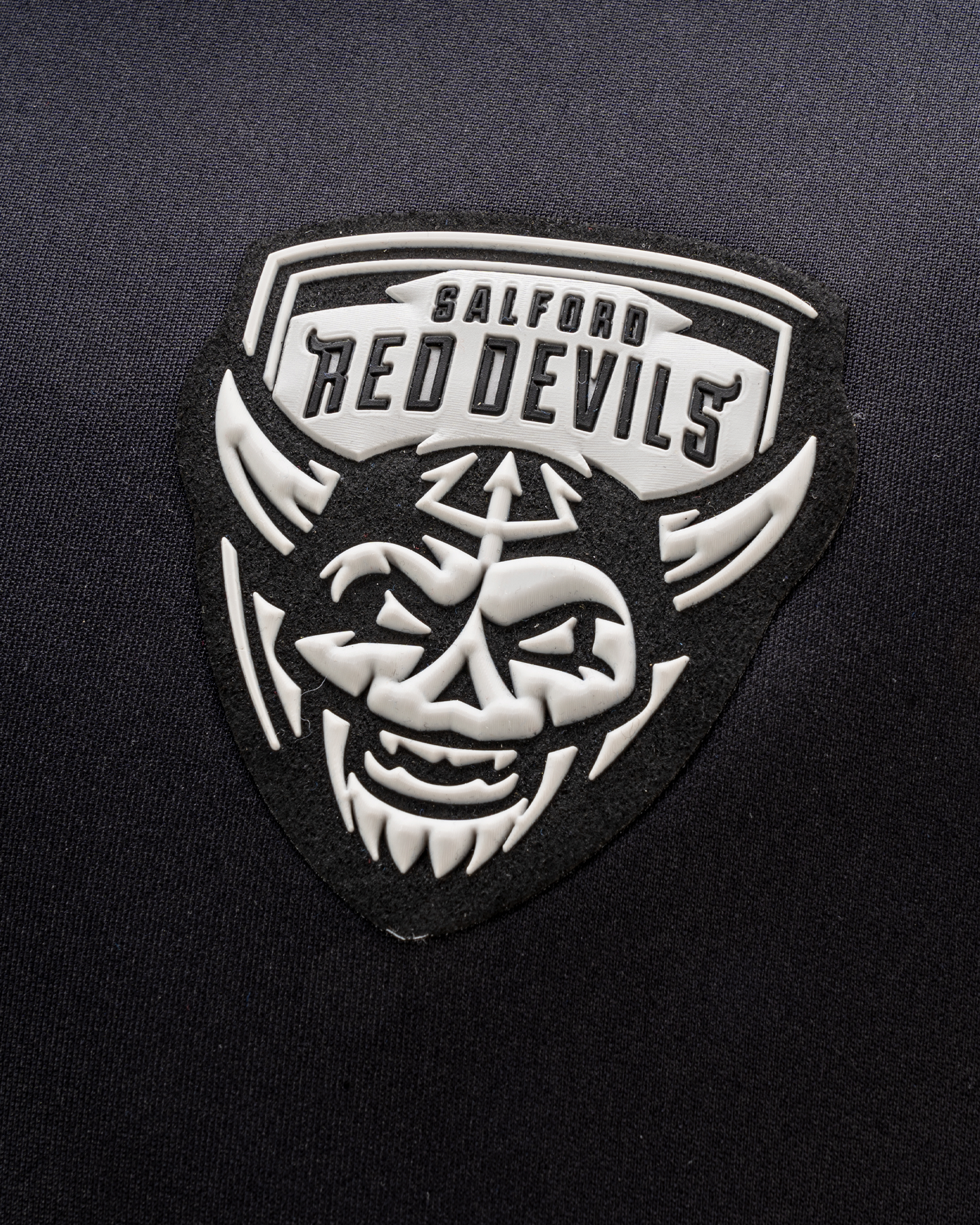 Salford Red Devils 2025 Womens Quadrigo Hoodie Black/Slate