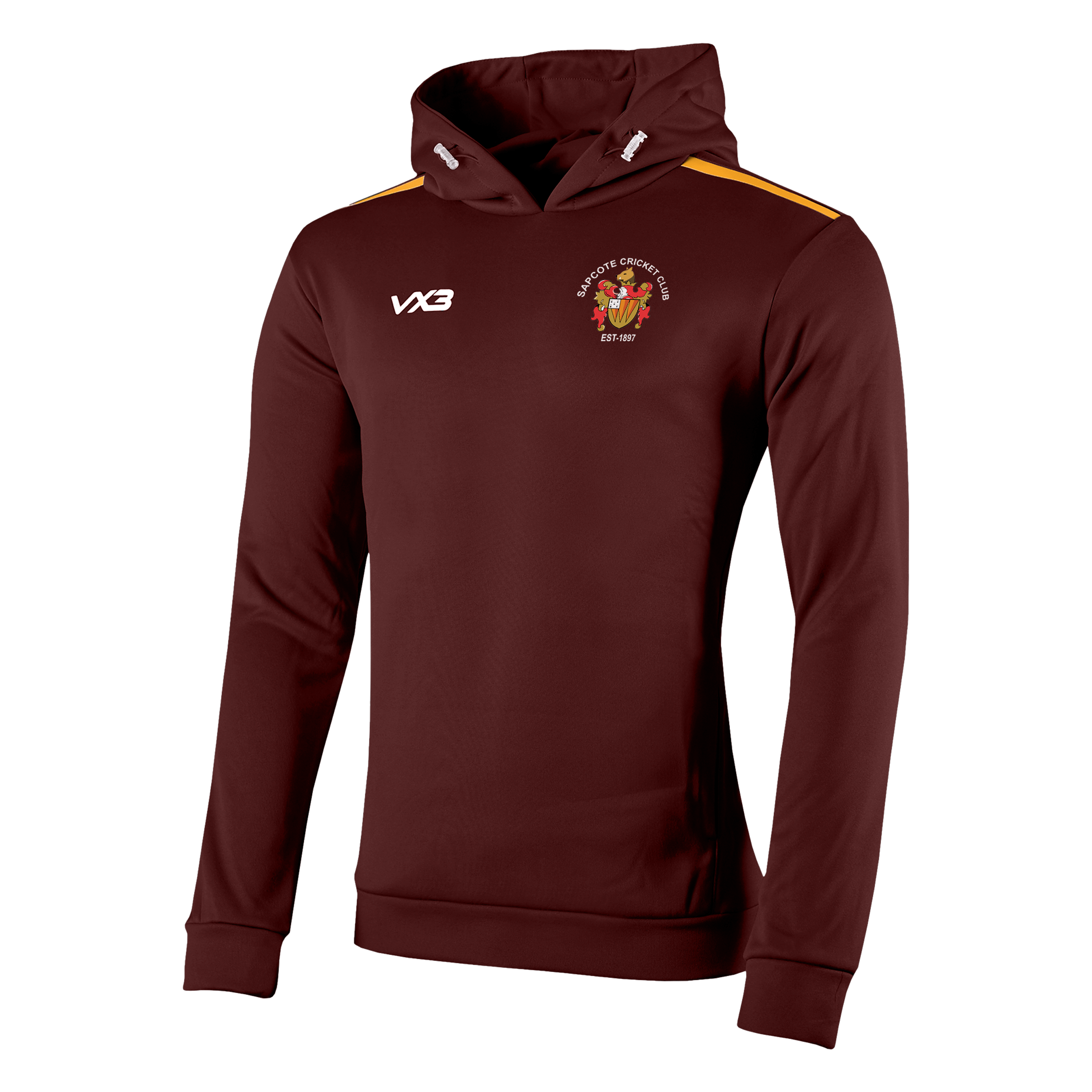 Sapcote Cricket Club Maroon Fortis Youth Hoodie