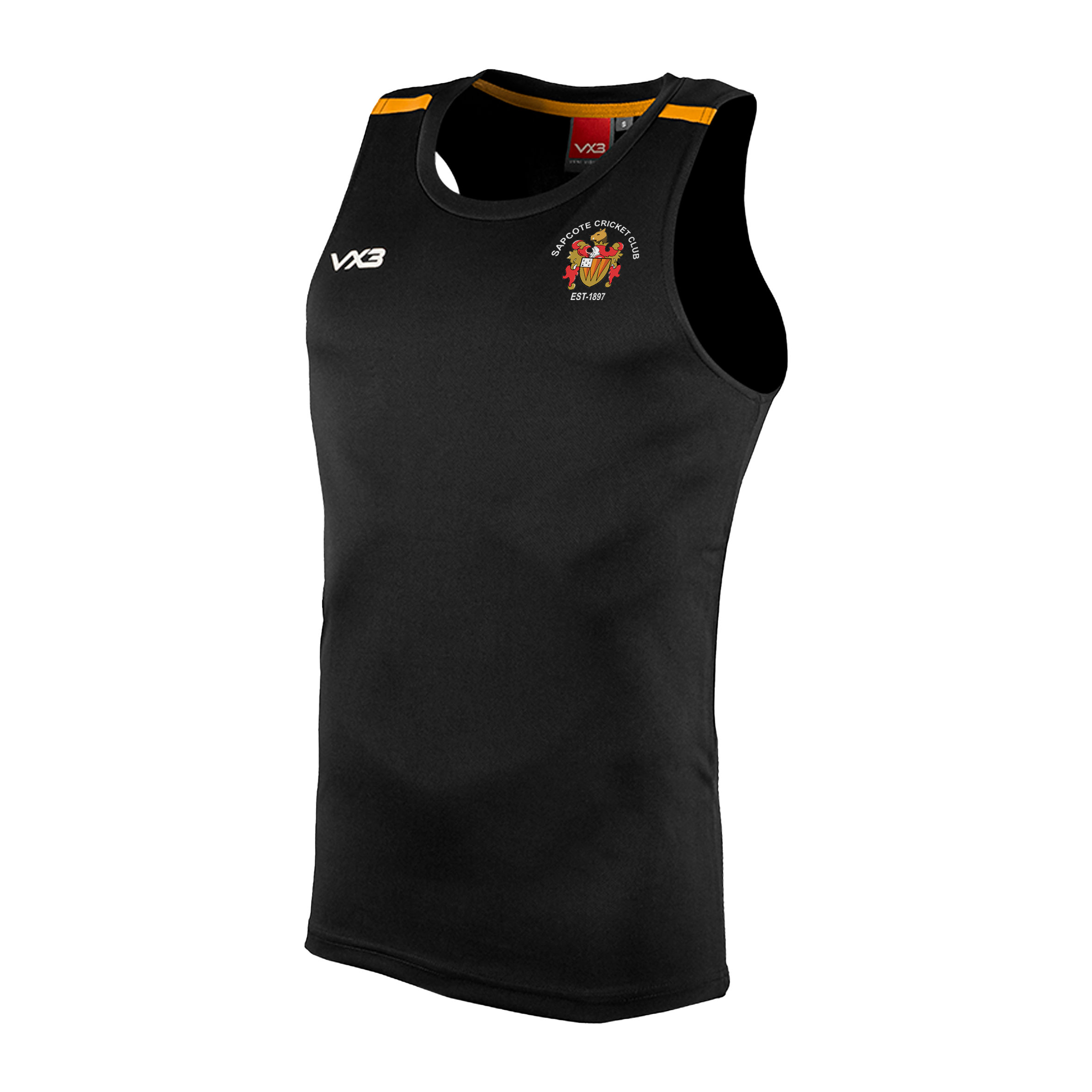 Sapcote Cricket Club Black Fortis Vest