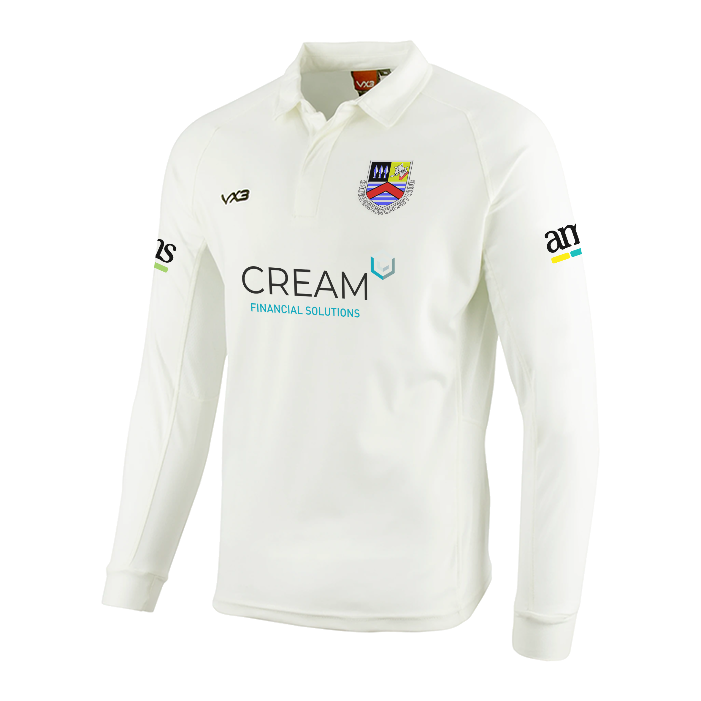Shurdington Cricket Club Youth L/S Shirt Whites