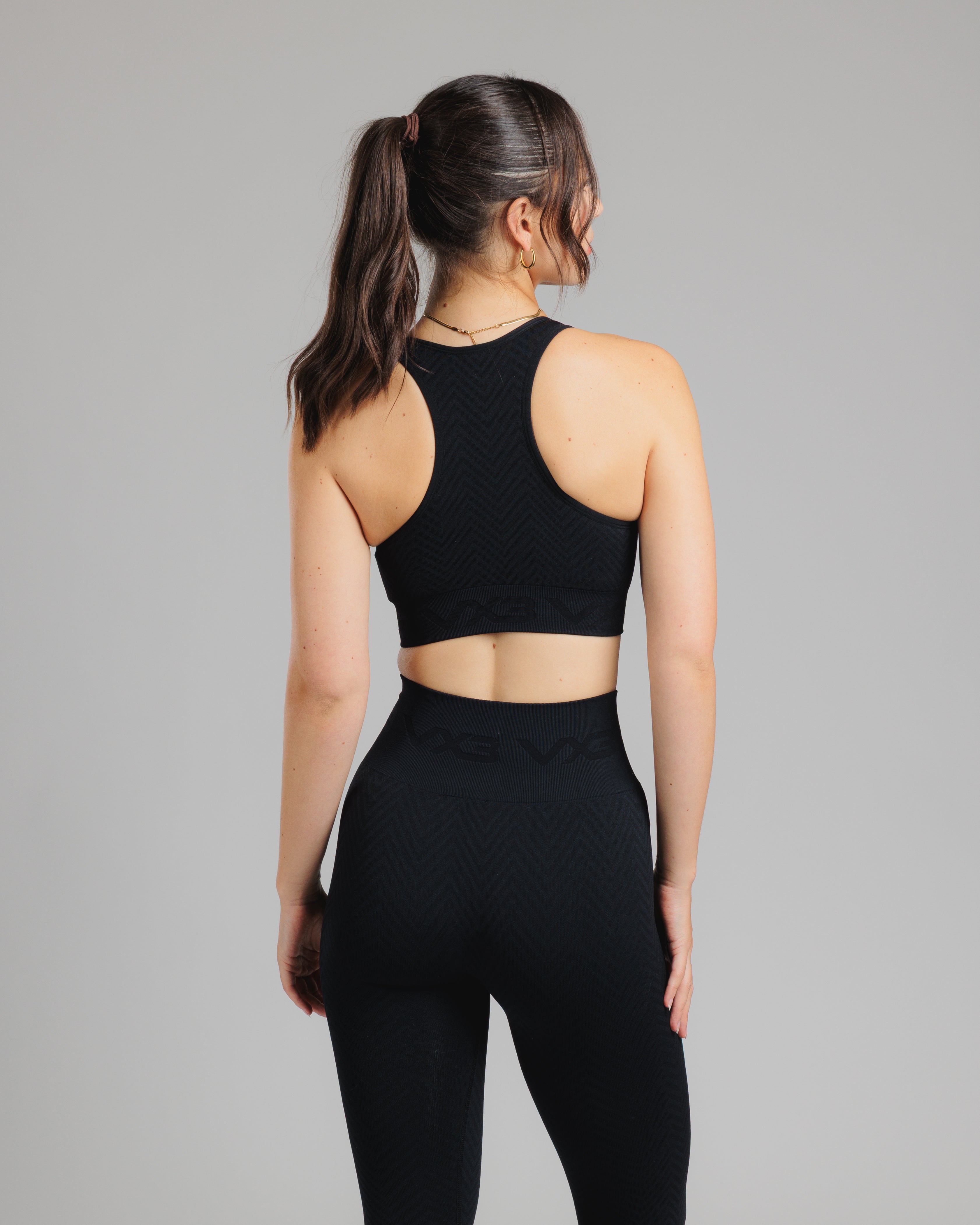 Spira Seamless Bra and Legging Set Black