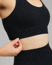 Spira Seamless Bra and Legging Set Black