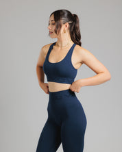 Spira Seamless Bra and Legging Set Navy