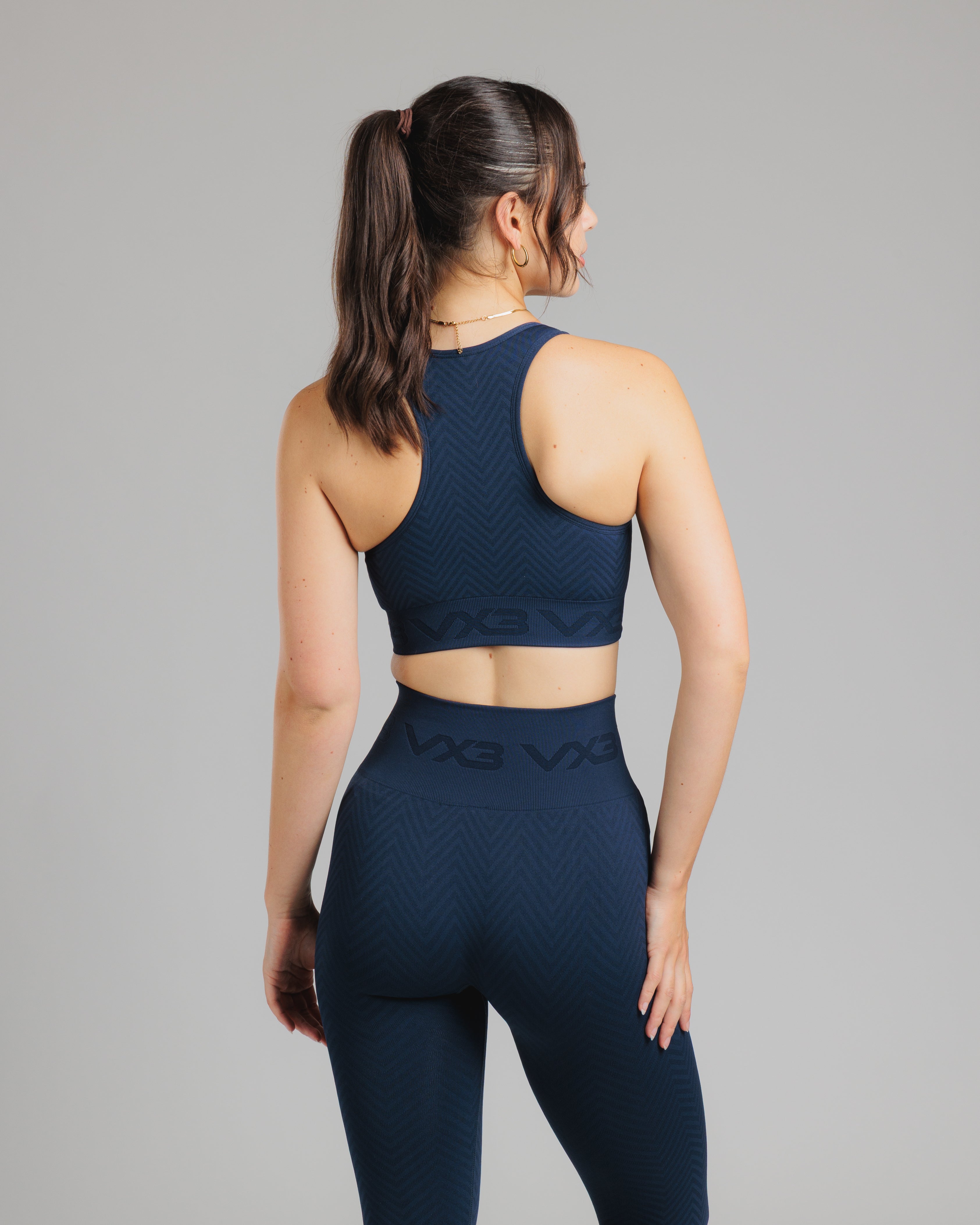 Spira Seamless Bra and Legging Set Navy