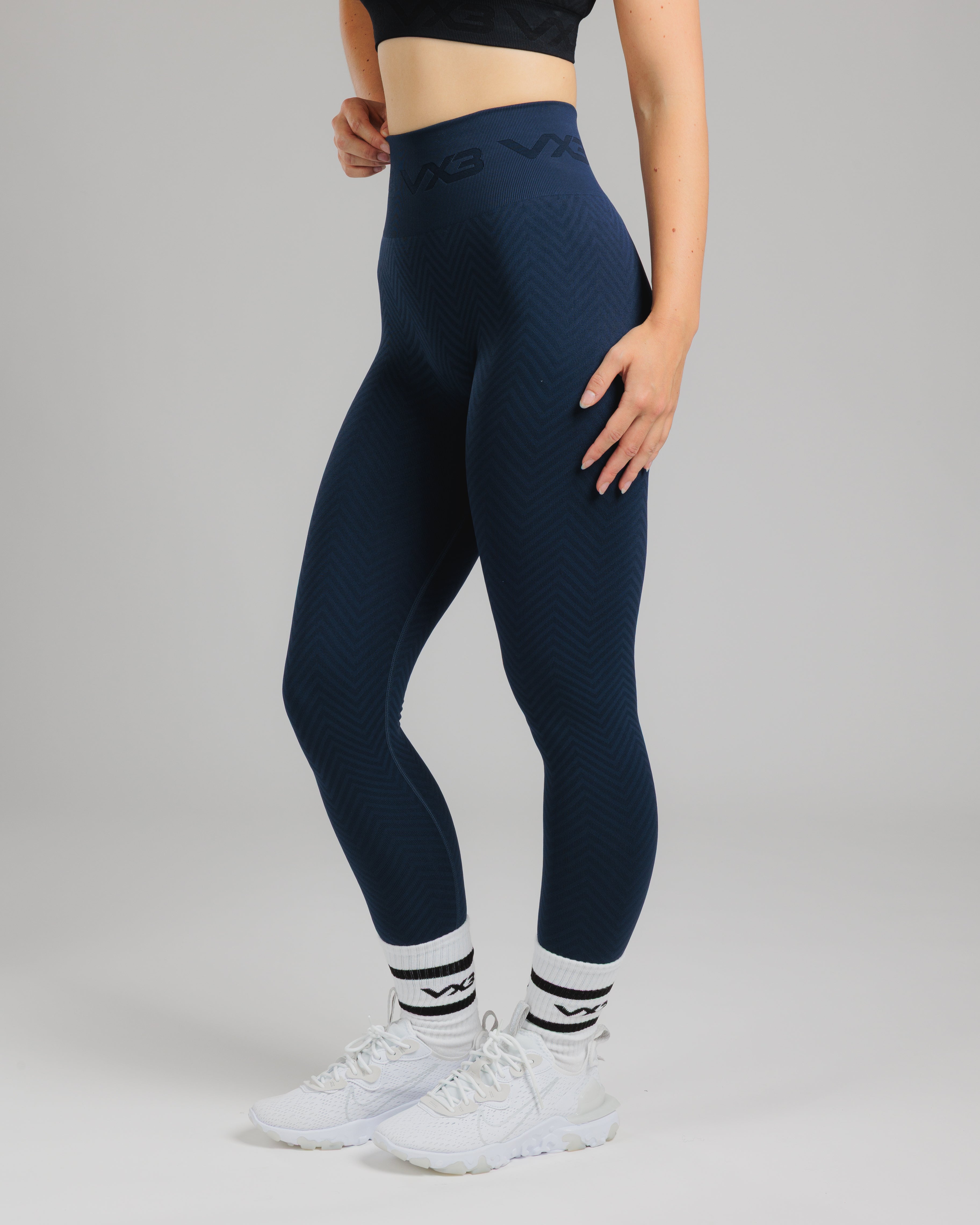 Spira Seamless Bra and Legging Set Navy