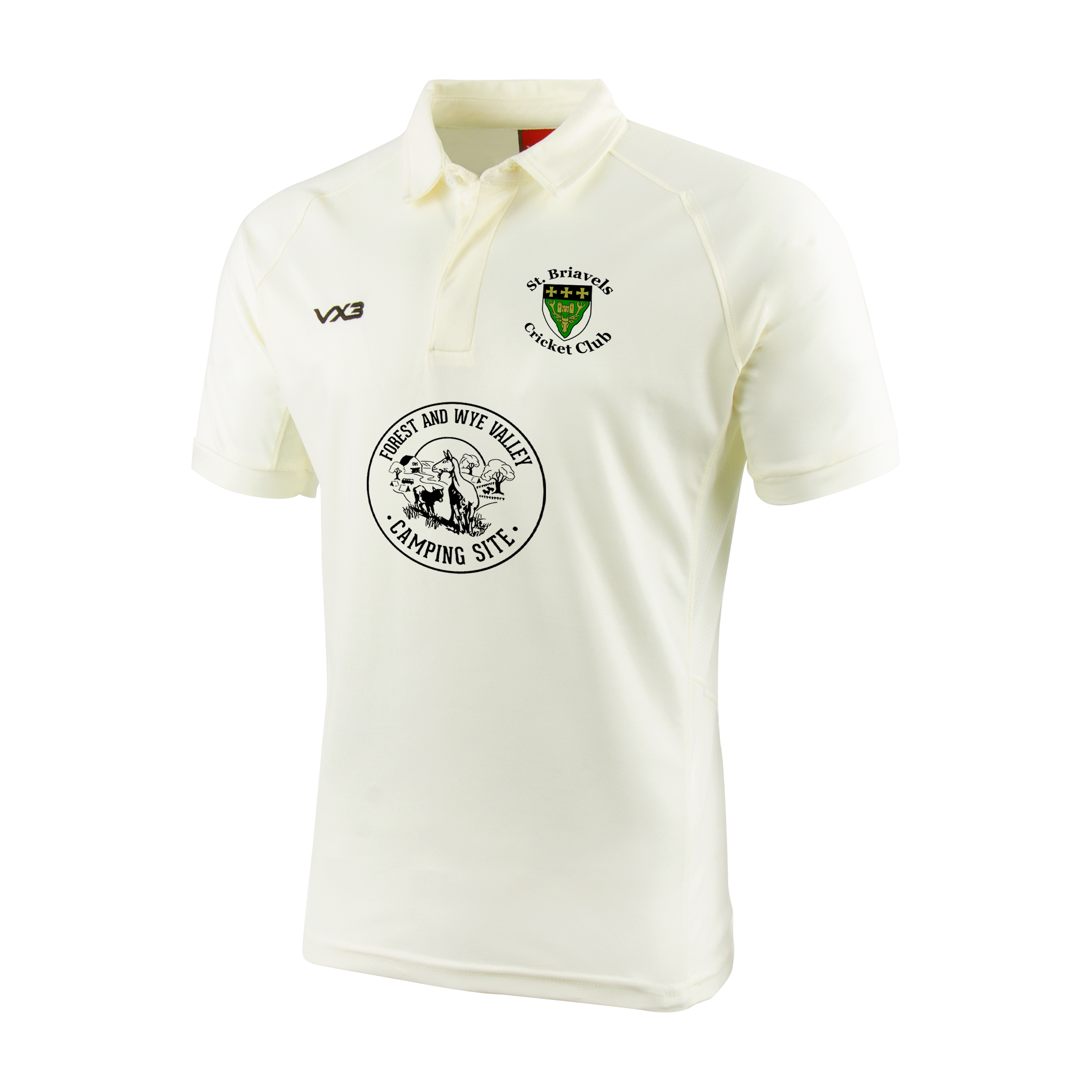 St Briavels CC Cricket Whites Youth Short Sleeve Shirt