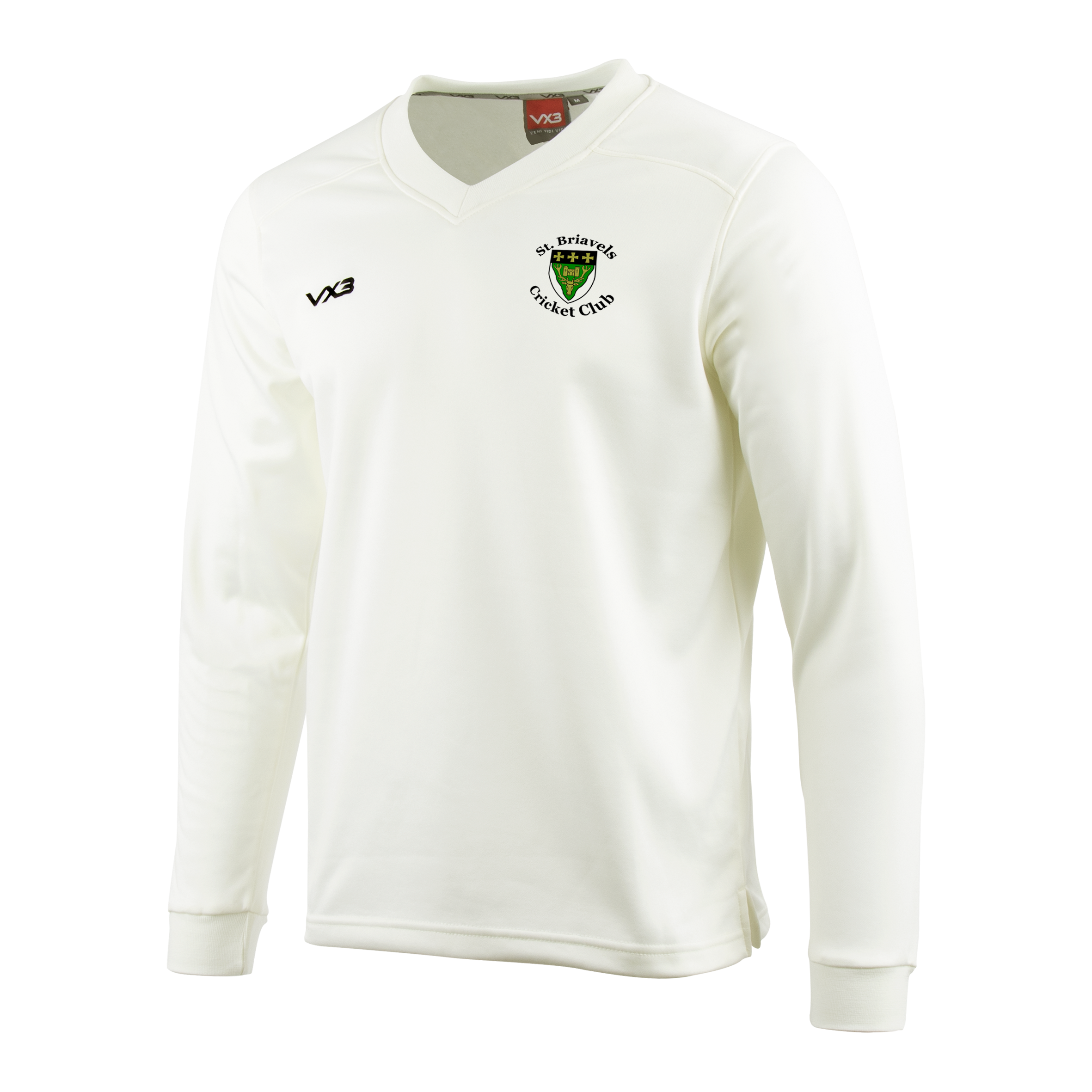 St Briavels CC Cricket Whites Youth Sweatshirt Elite
