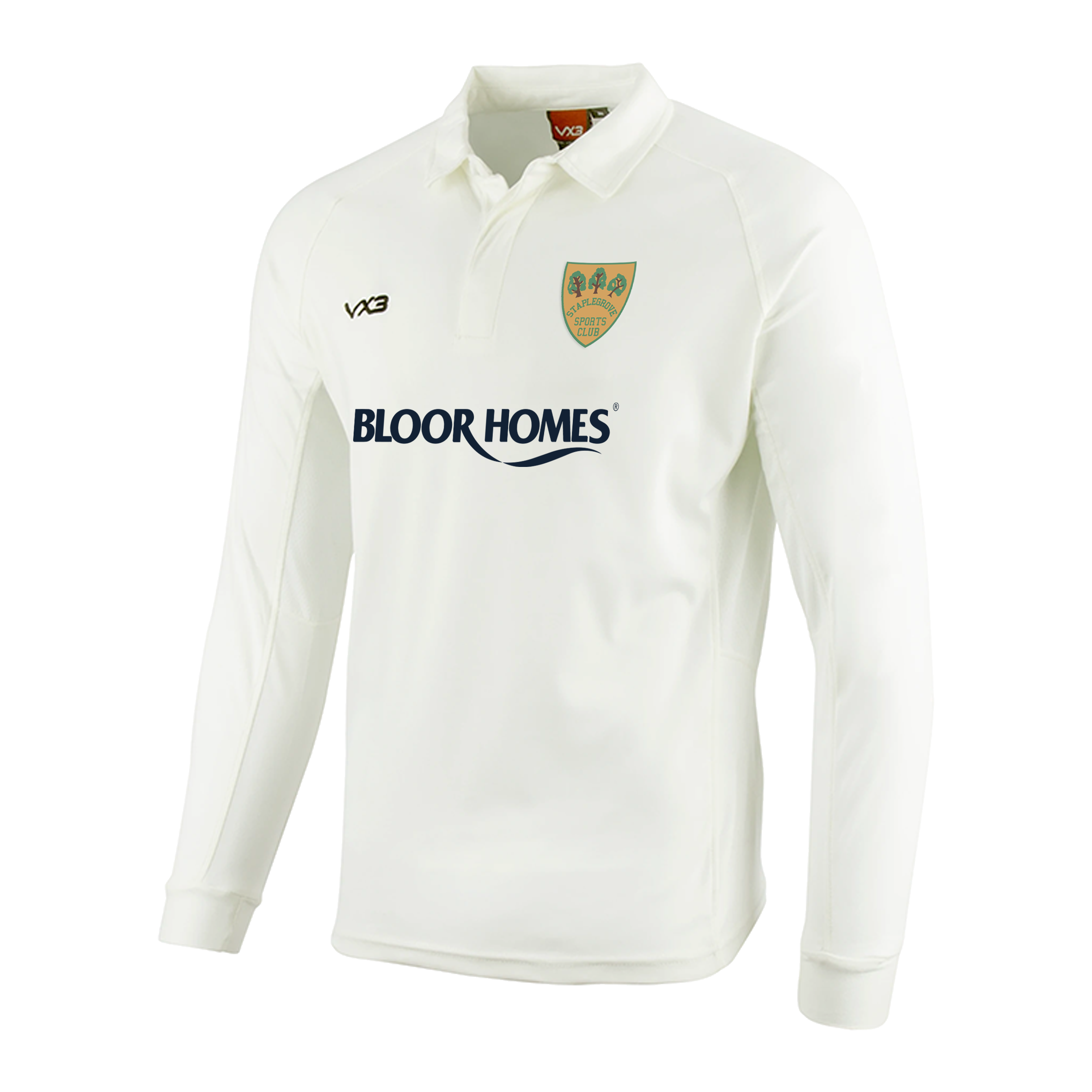 Staplegrove Cricket Club Whites L/S Shirt