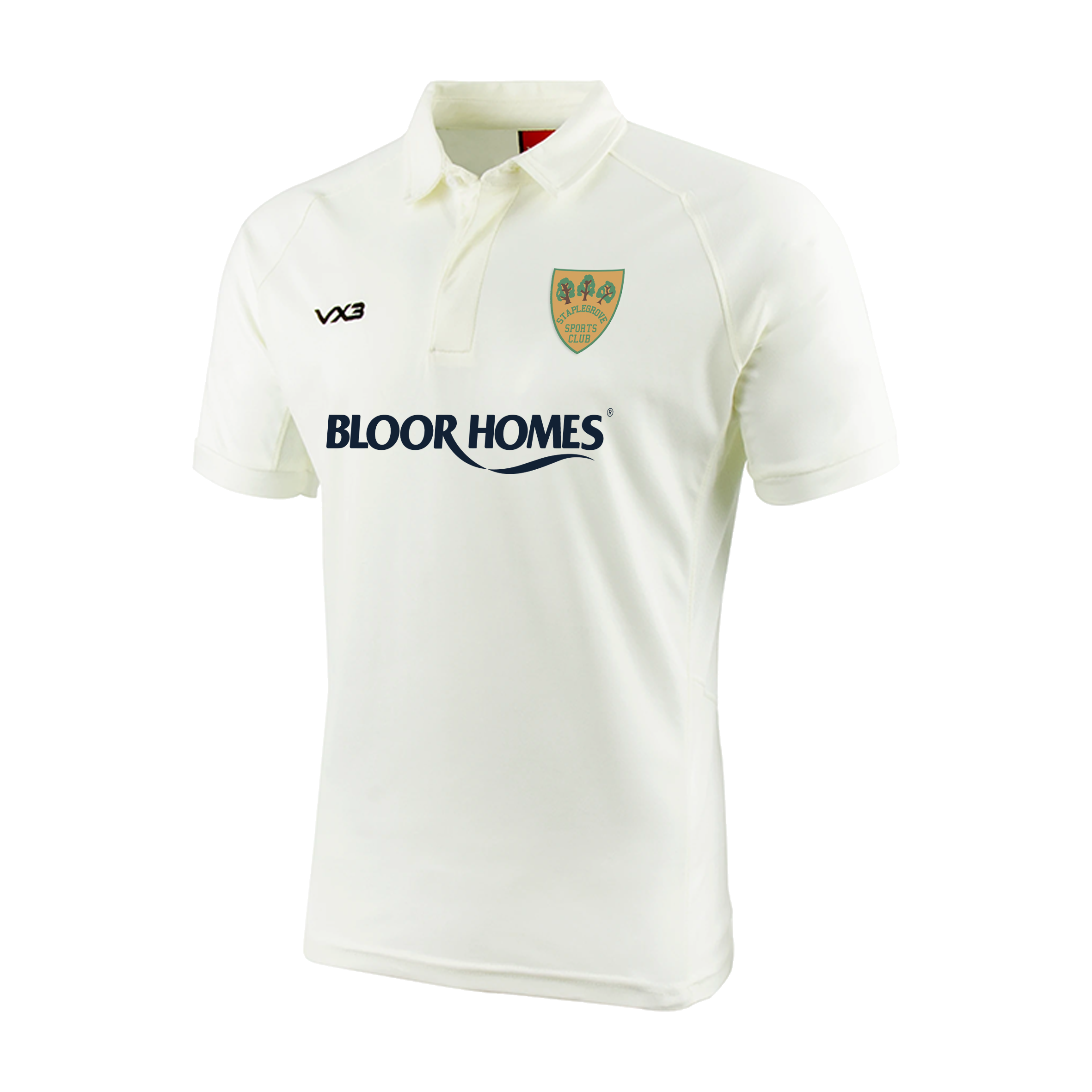 Staplegrove Cricket Club Whites Youth S/S Shirt