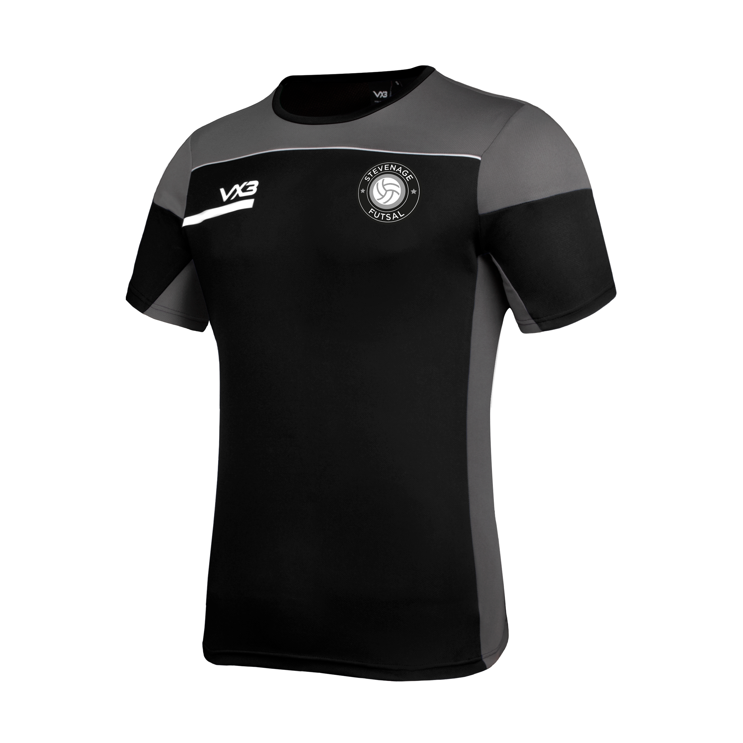 Stevenage Futsal Opus Tee - Black Grey
