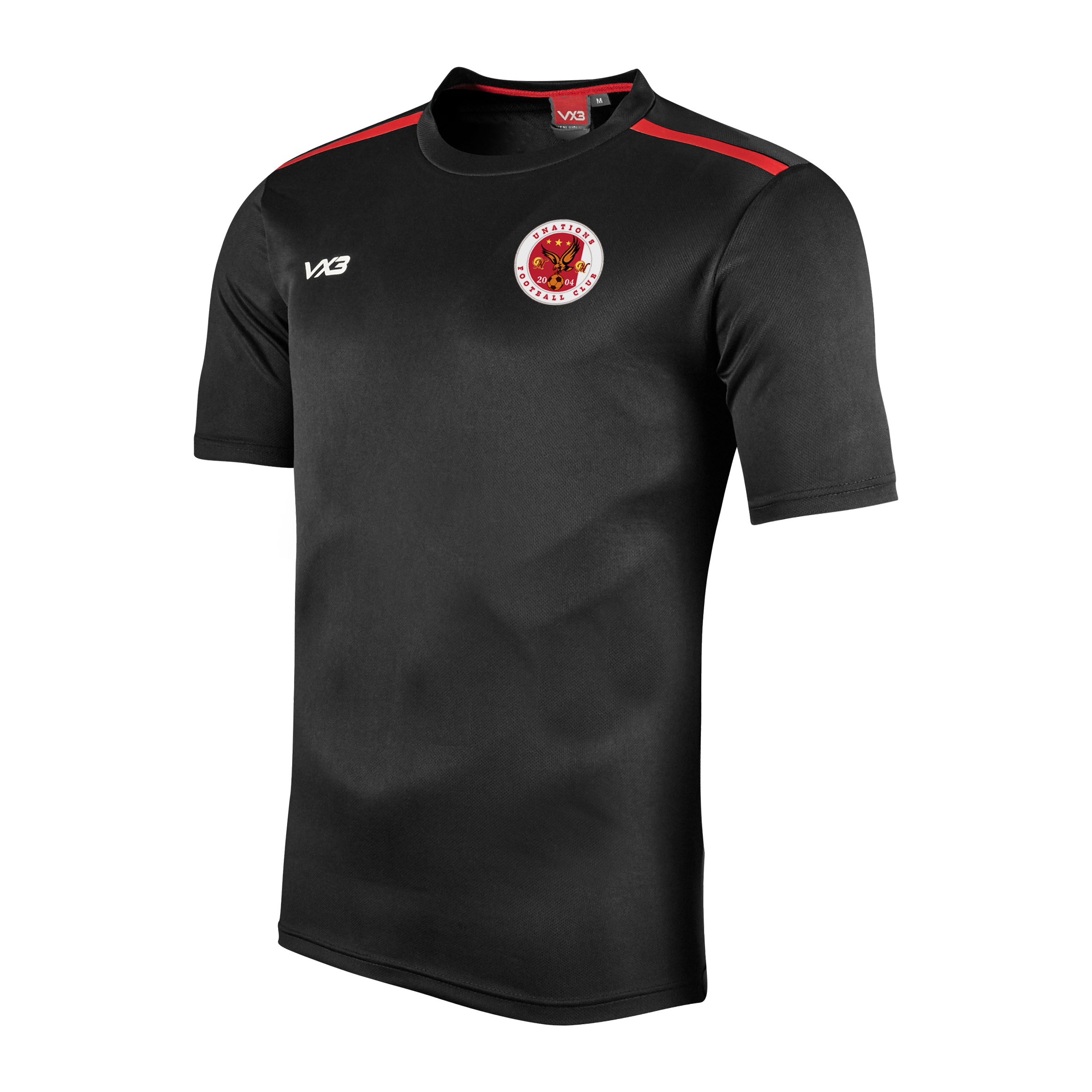 Unations FC Black Fortis Youth Tee