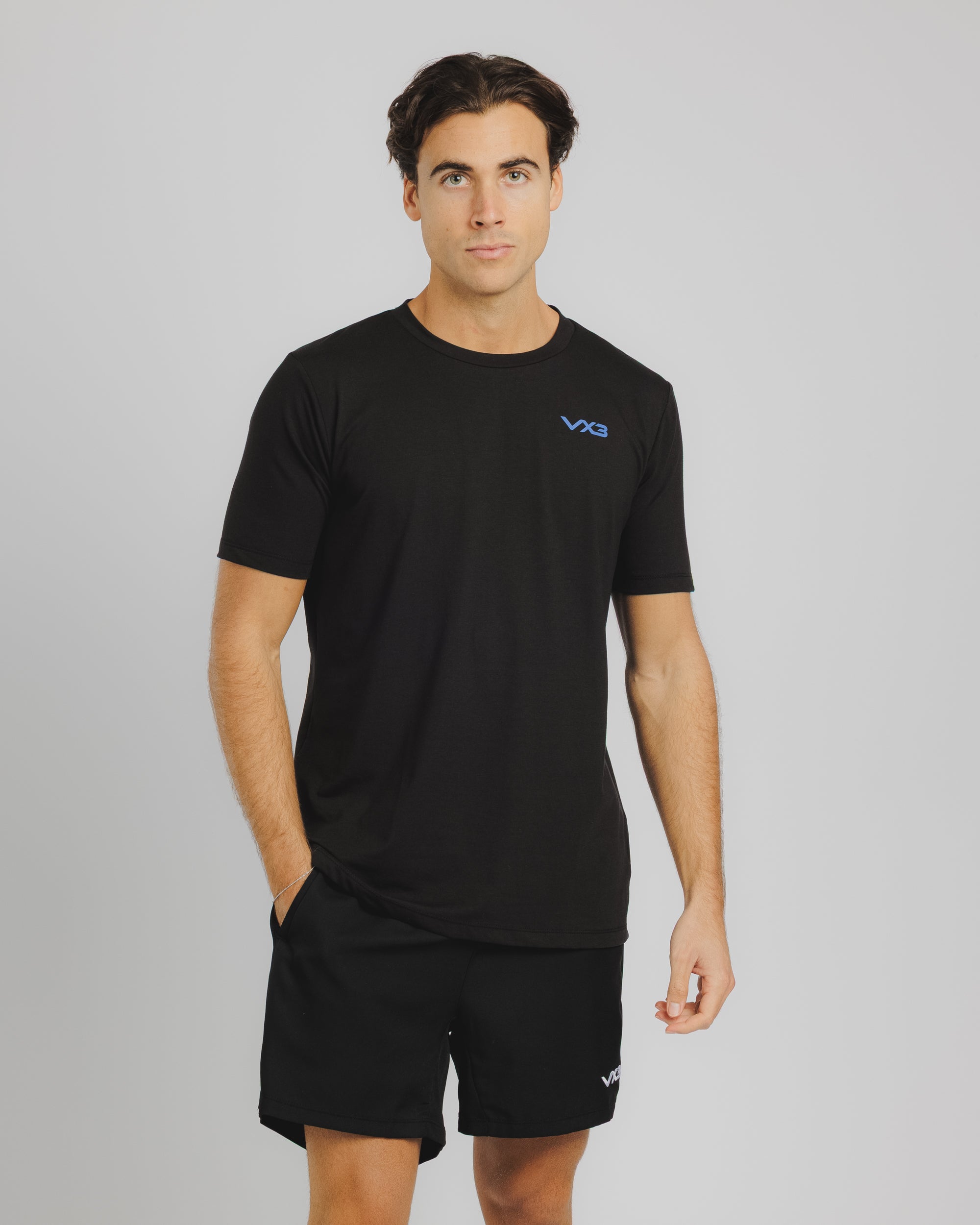 VX3 Run Club Foot Print Tee Black