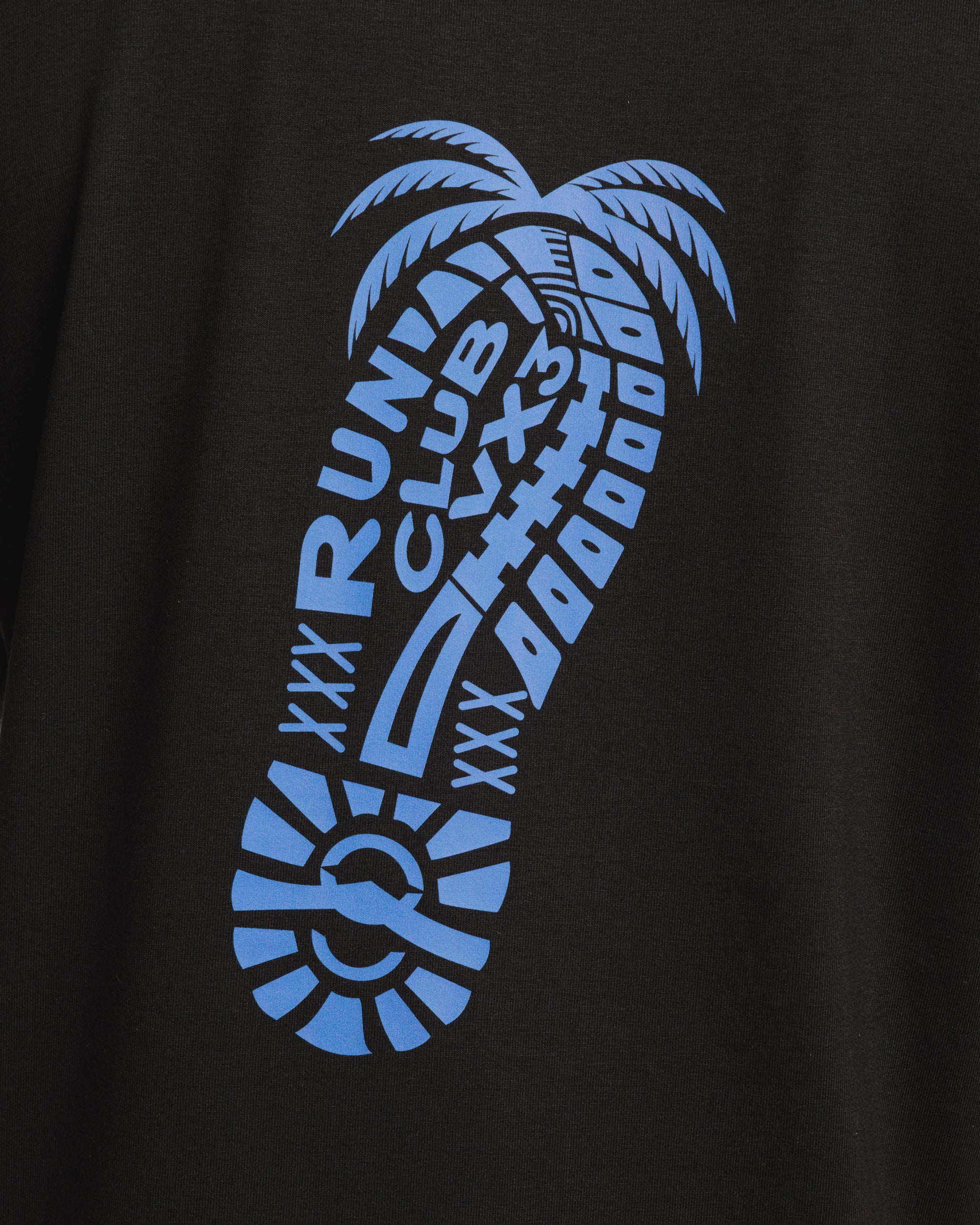 VX3 Run Club Foot Print Tee Black