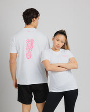 VX3 Run Club Foot Print Tee White
