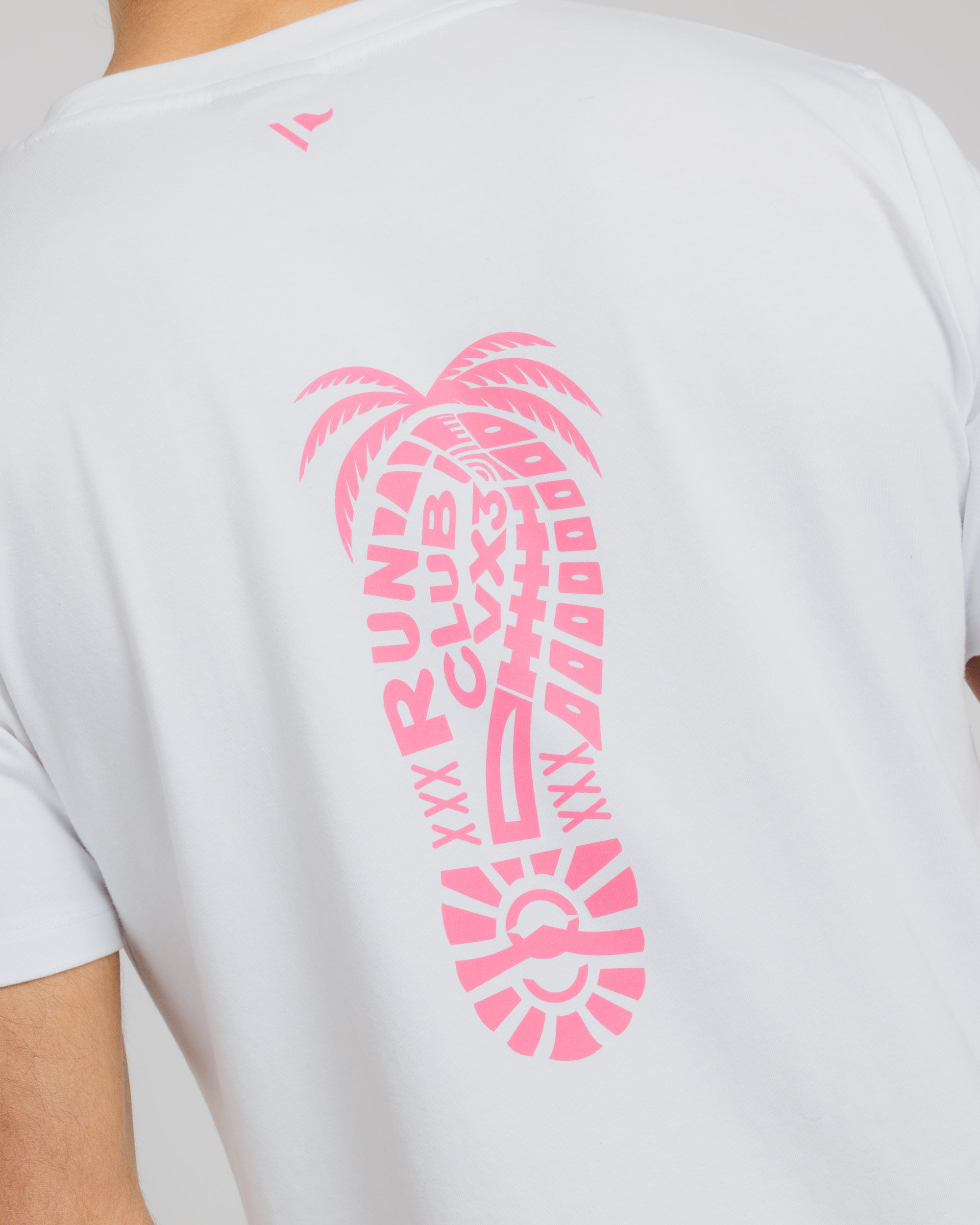 VX3 Run Club Foot Print Tee White