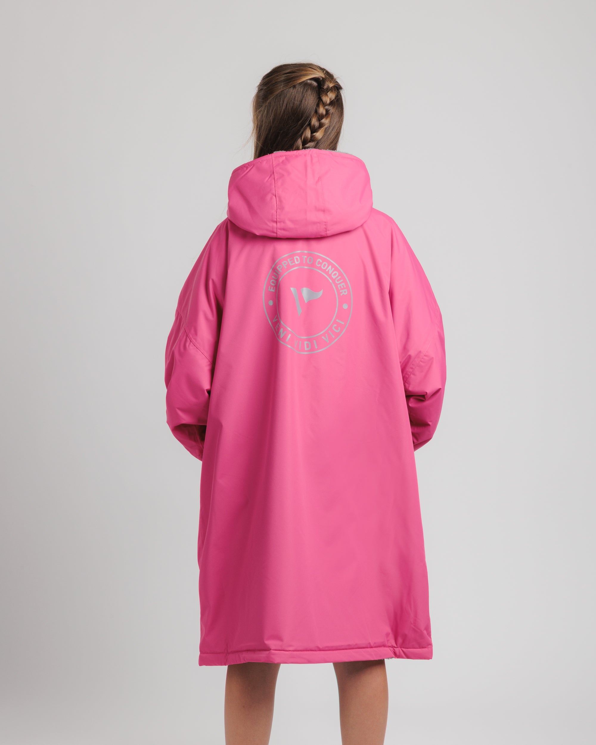 Velit Sports Robe Wild Berry/Dove Grey Kids