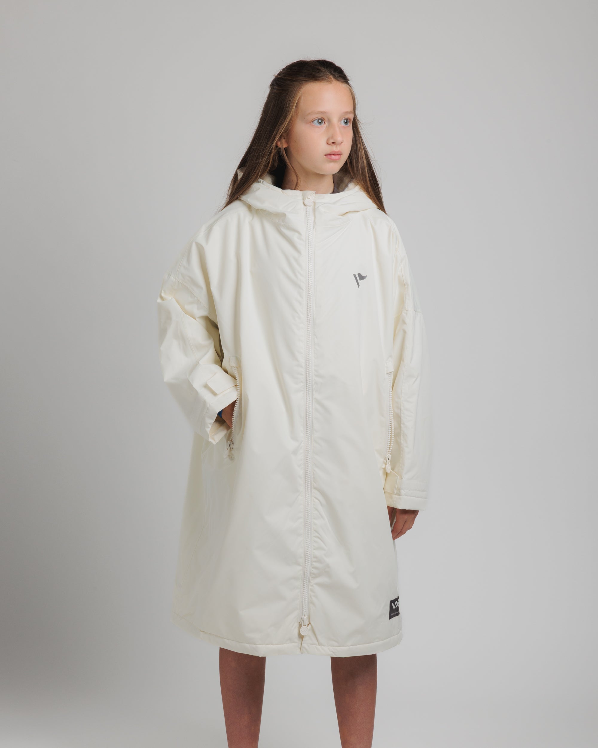 Velit Sports Robe Vintage White/Dove Grey Kids