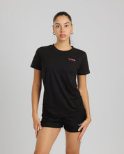 Veni Vidi Vici Ladies Tee Black/Hot Pink