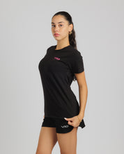 Veni Vidi Vici Ladies Tee Black/Hot Pink
