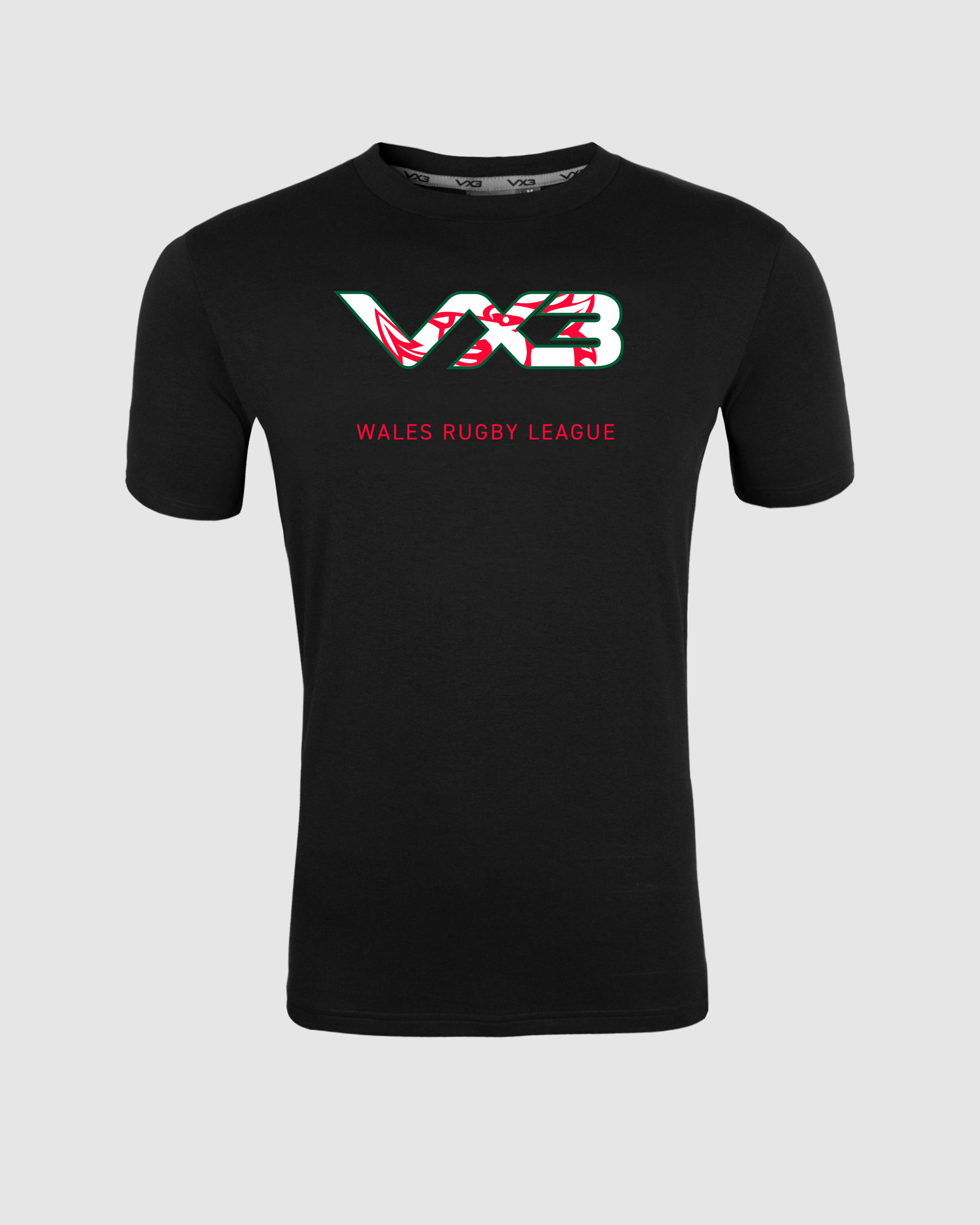 Wales Rugby League Black Womens Invicta Club Tee