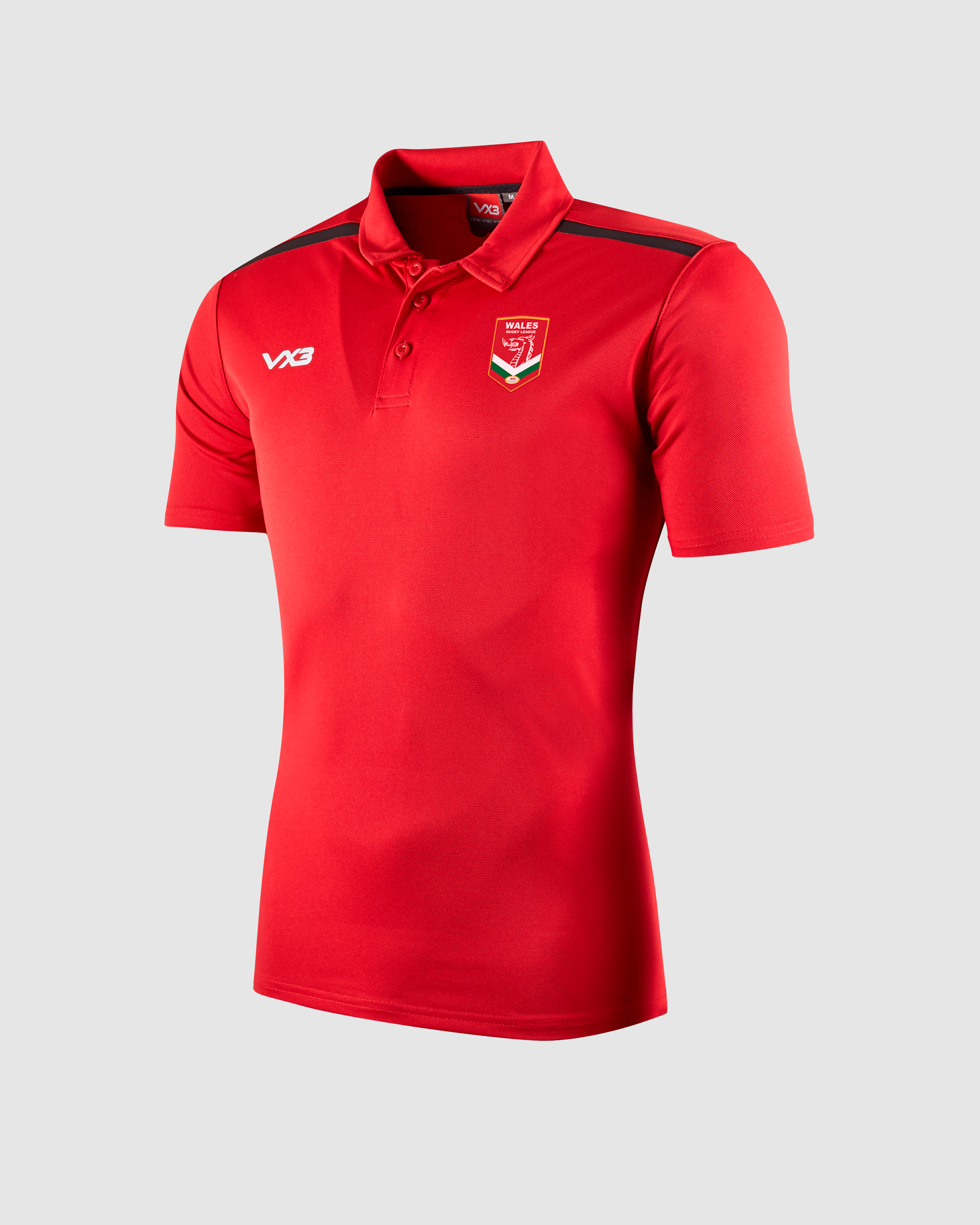 Wales Rugby League Fortis Polo Red