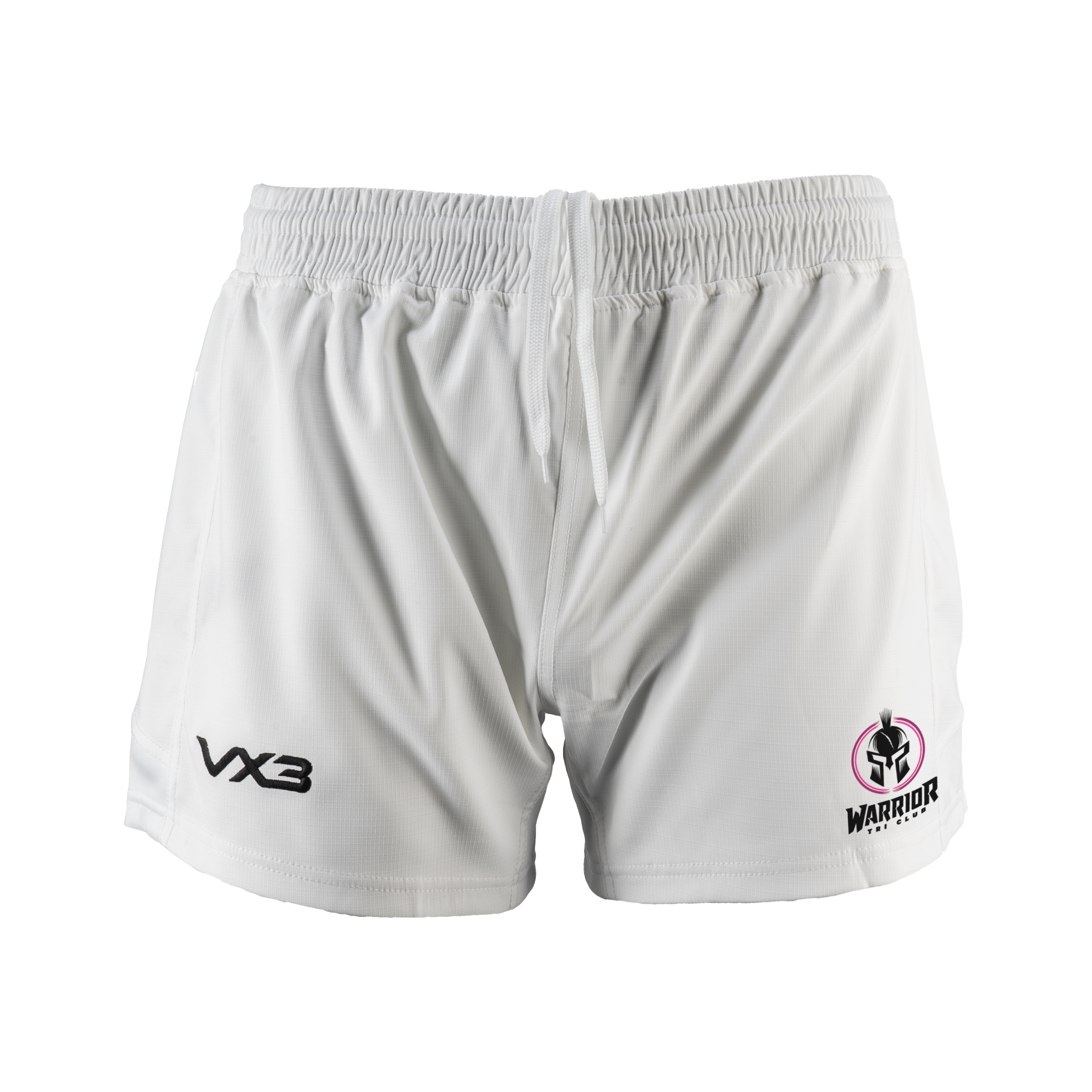 Warrior Tri Club White Revo Youth Rugby Shorts