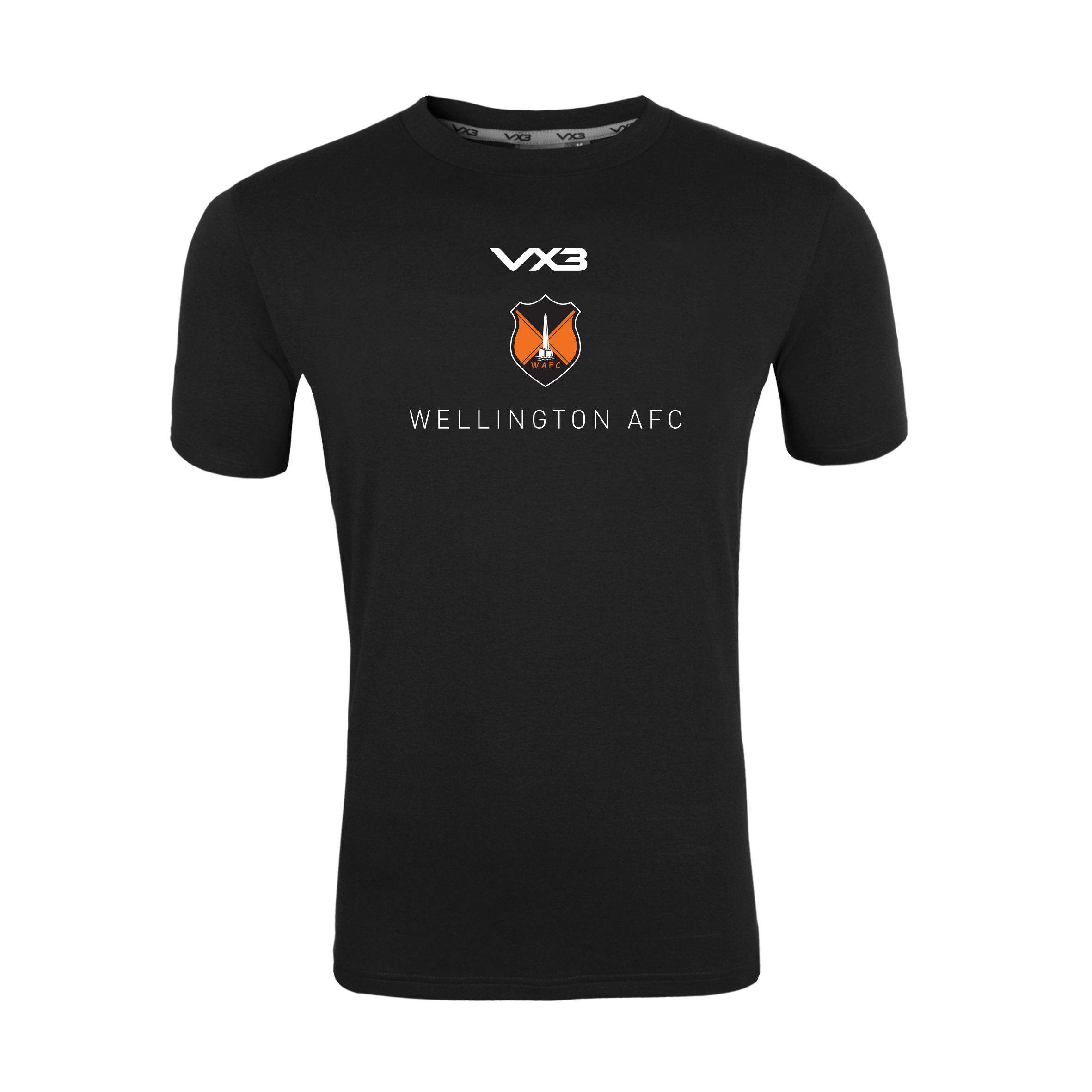 Wellington AFC Black Youth Invicta Tee - Small Badge