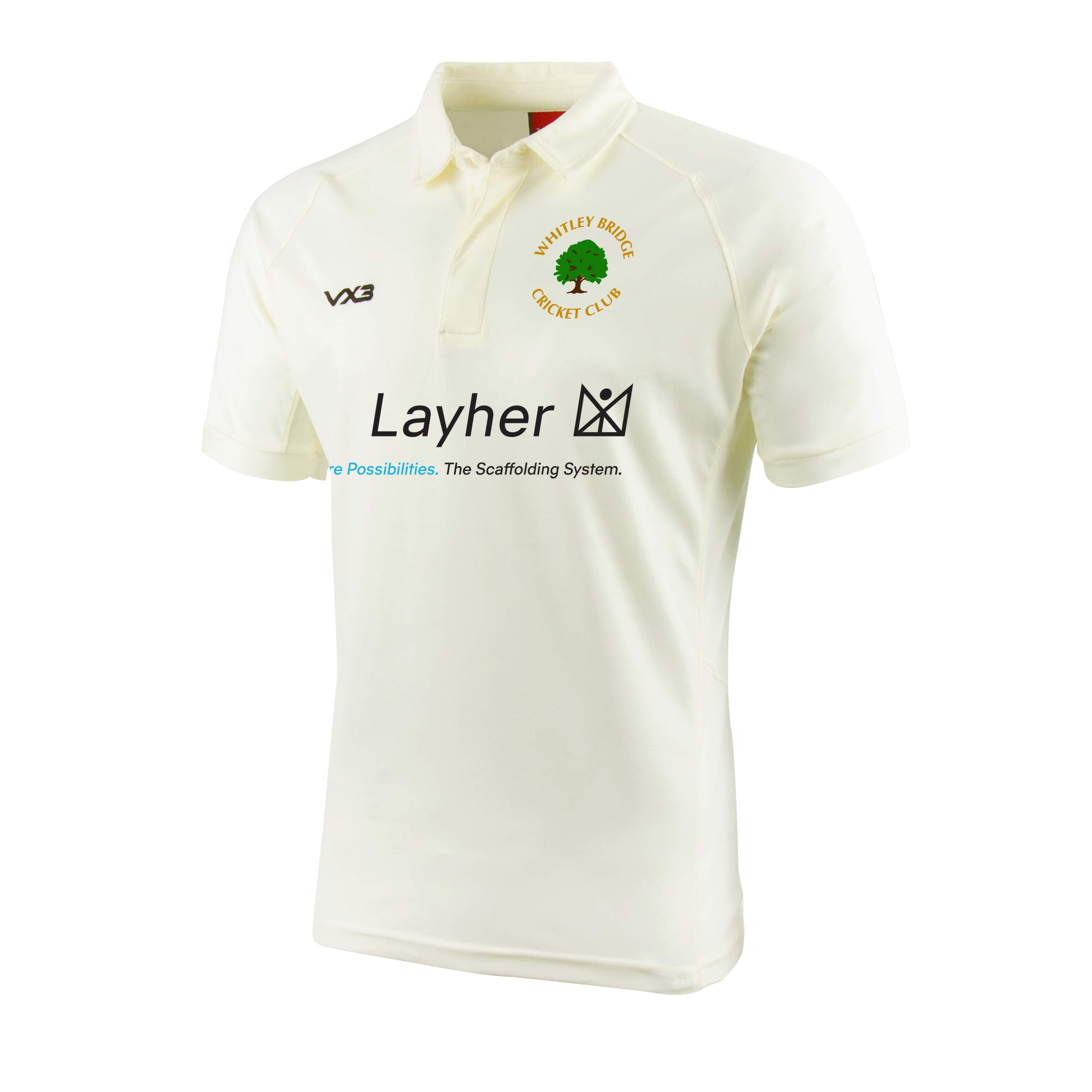 Whitley Bridge Cricket Club Cricket Whites Youth Short Sleeve Shirt