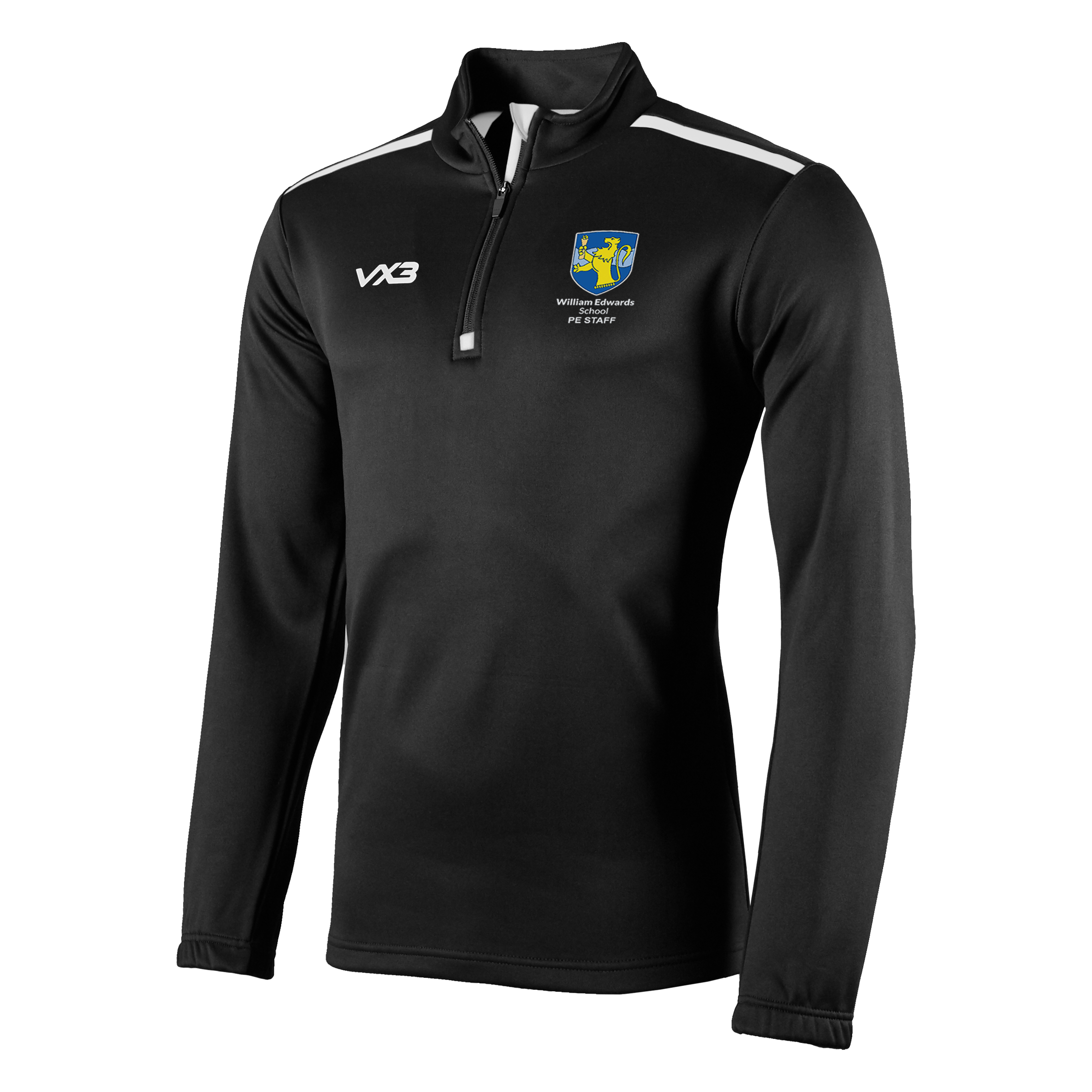 William Edwards School - PE Staff Black Fortis Quarter Zip Sweat