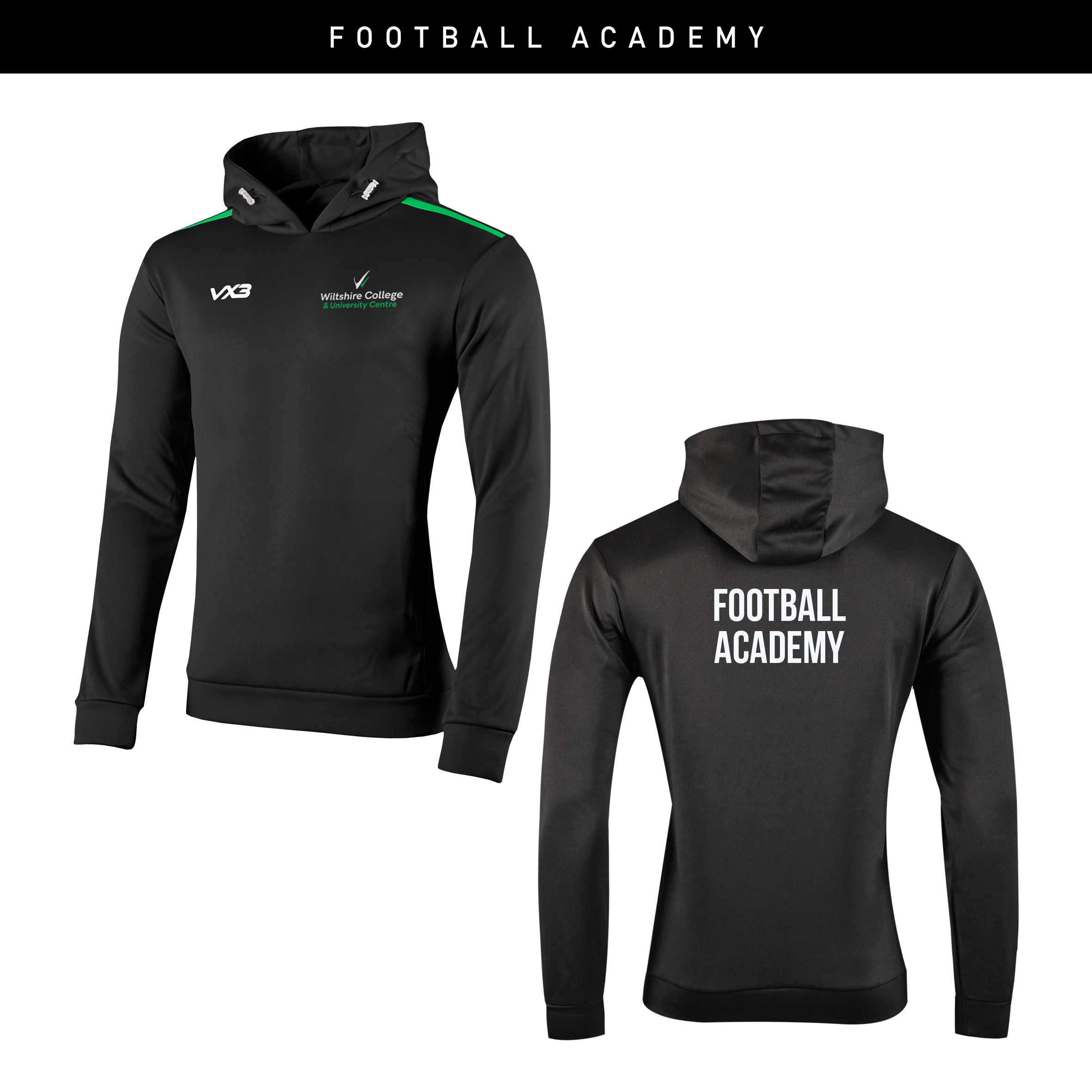 Wiltshire College Students Fortis Hoodie - Football Academy