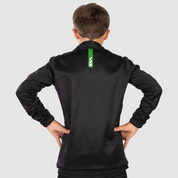 Fortis Youth Quarter Zip Sweat Black/Emerald