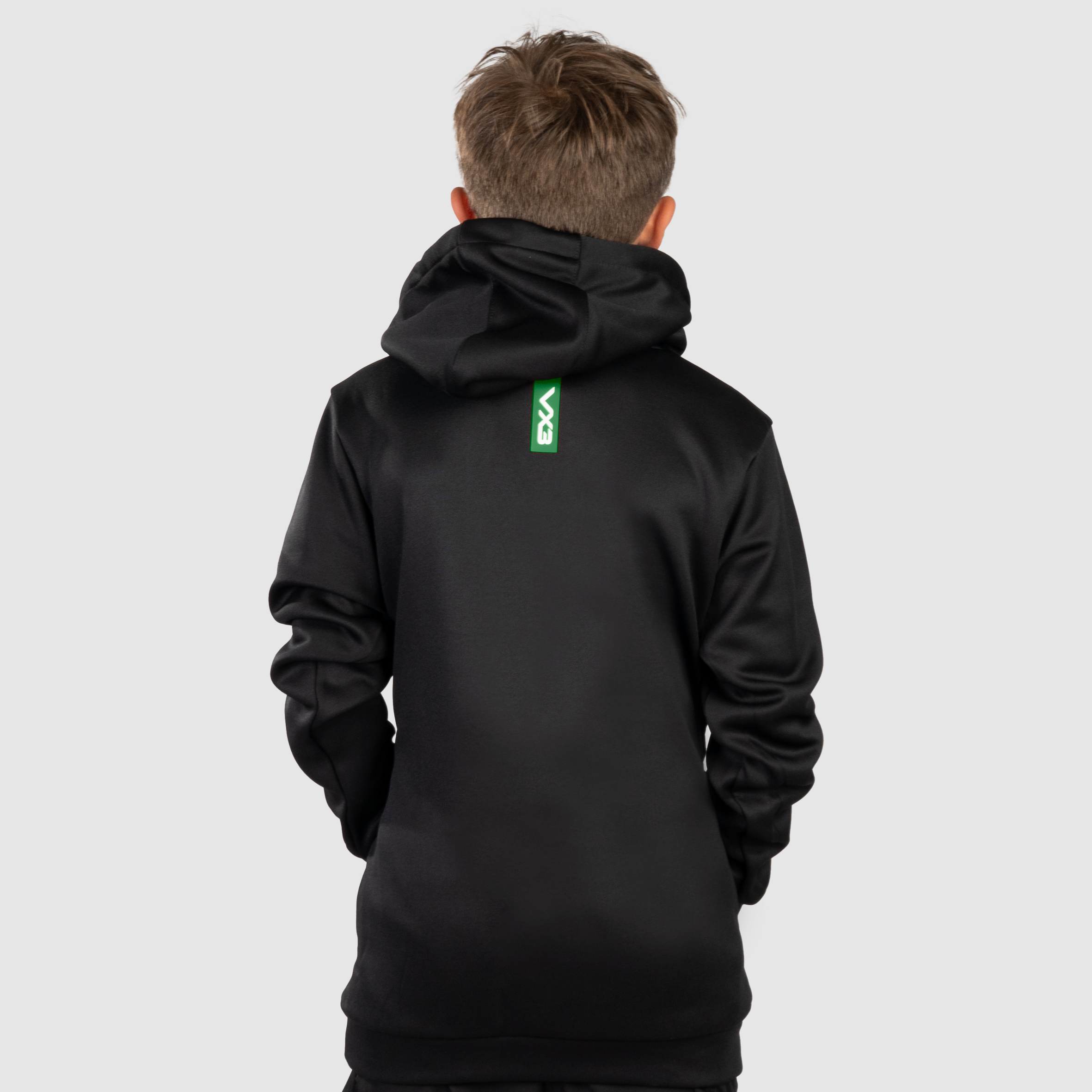 Fortis Youth Hoodie Black/Emerald